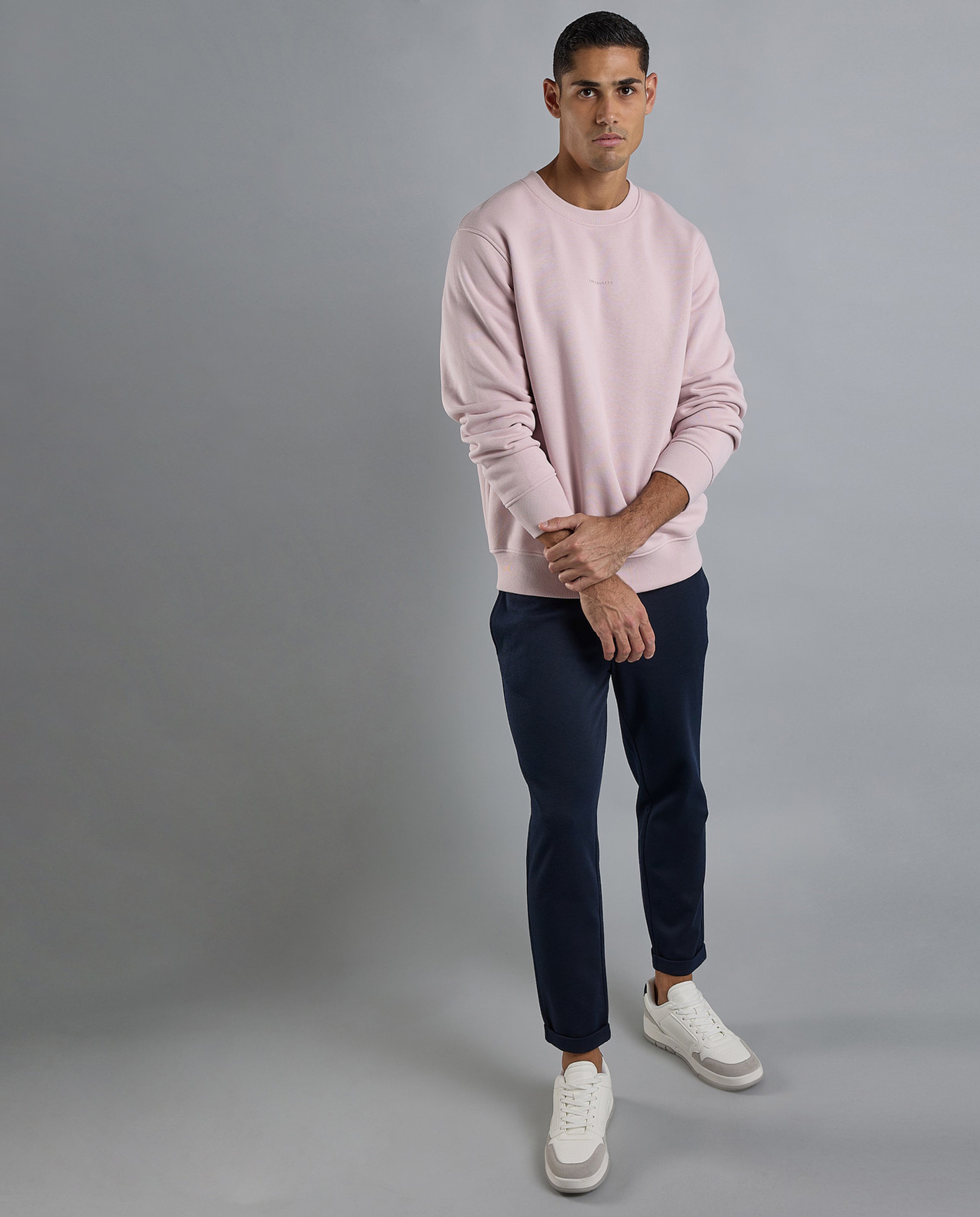 Printed Sweatshirt with Crew Neck and Long Sleeves