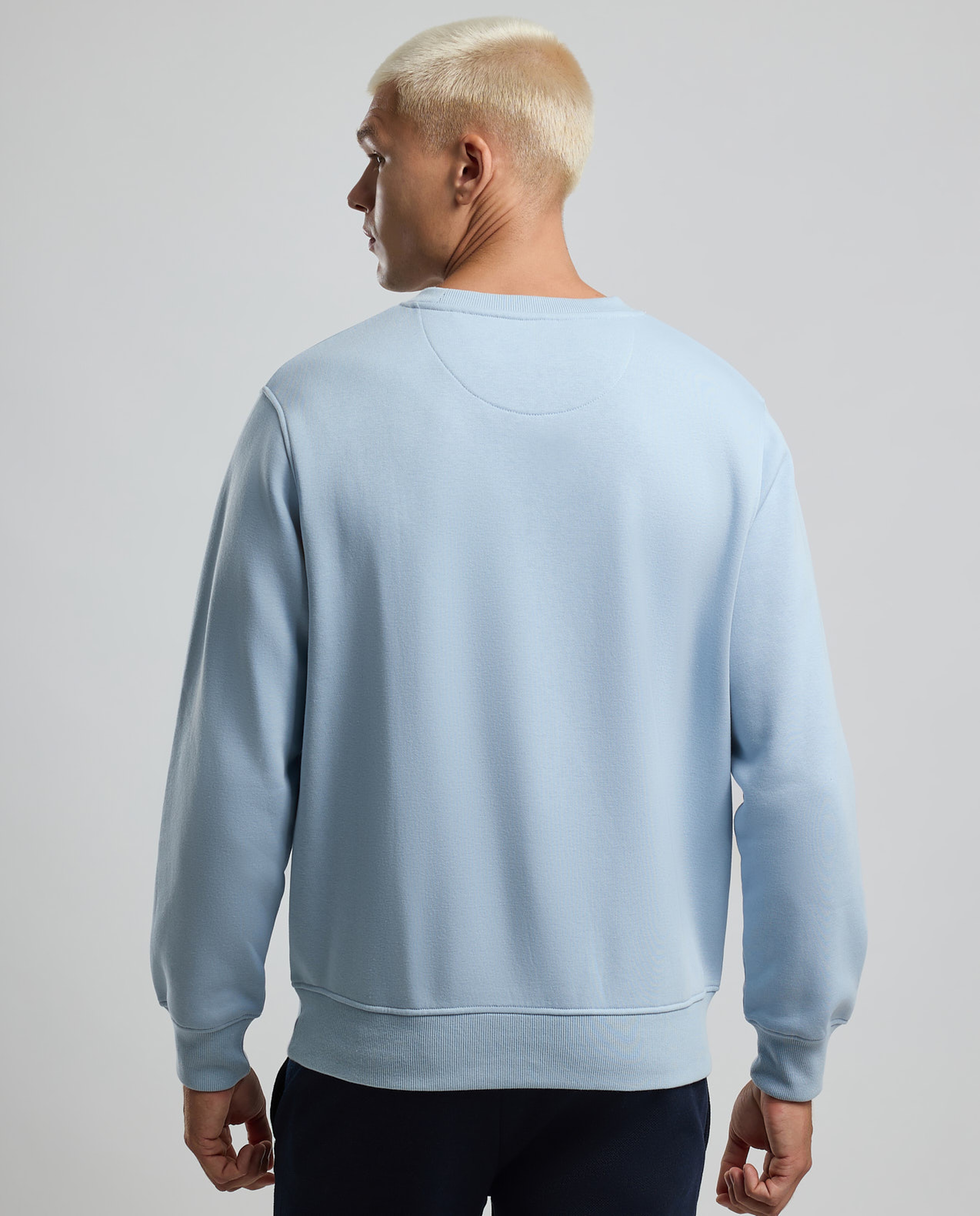 Printed Sweatshirt with Crew Neck and Long Sleeves