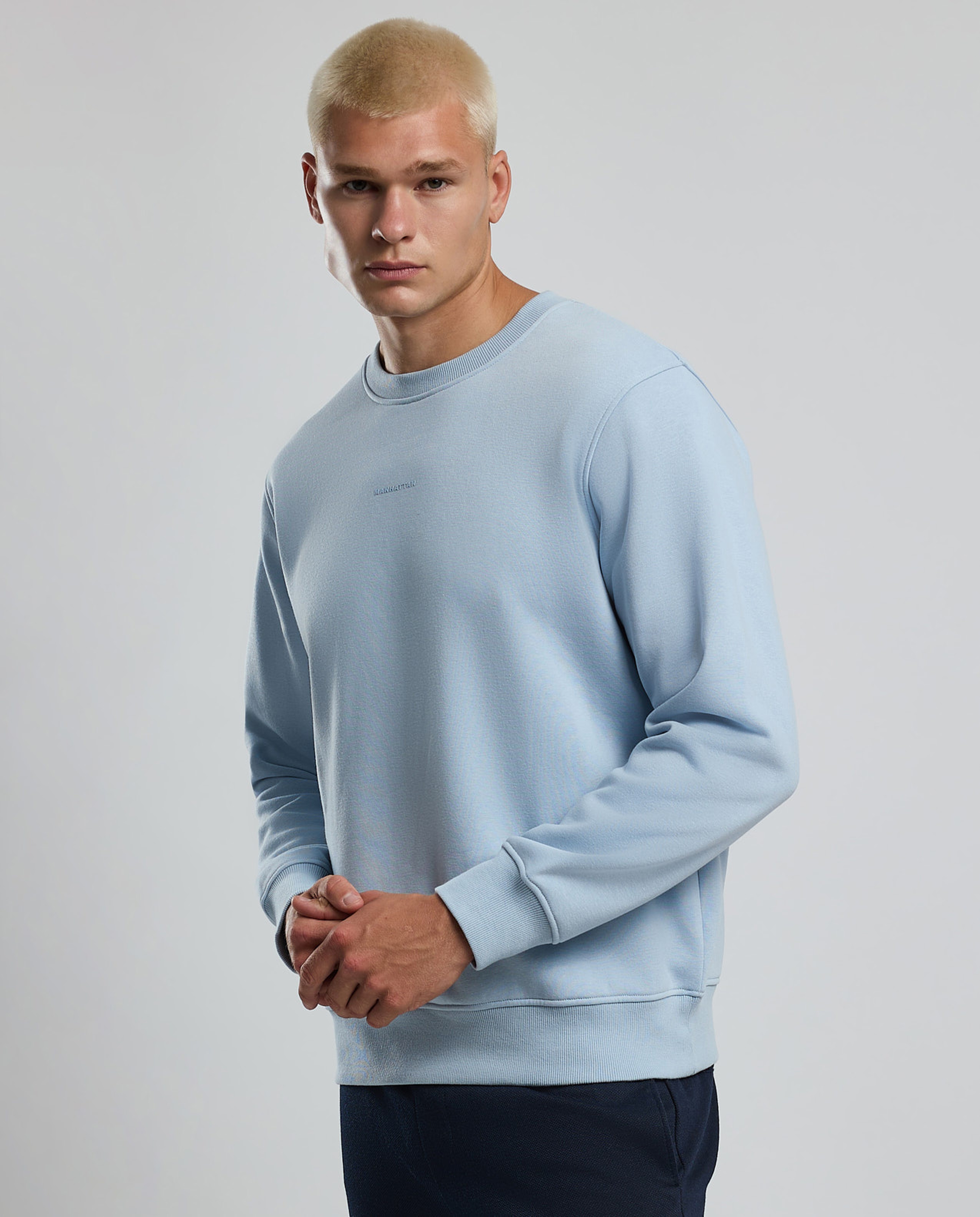 Printed Sweatshirt with Crew Neck and Long Sleeves