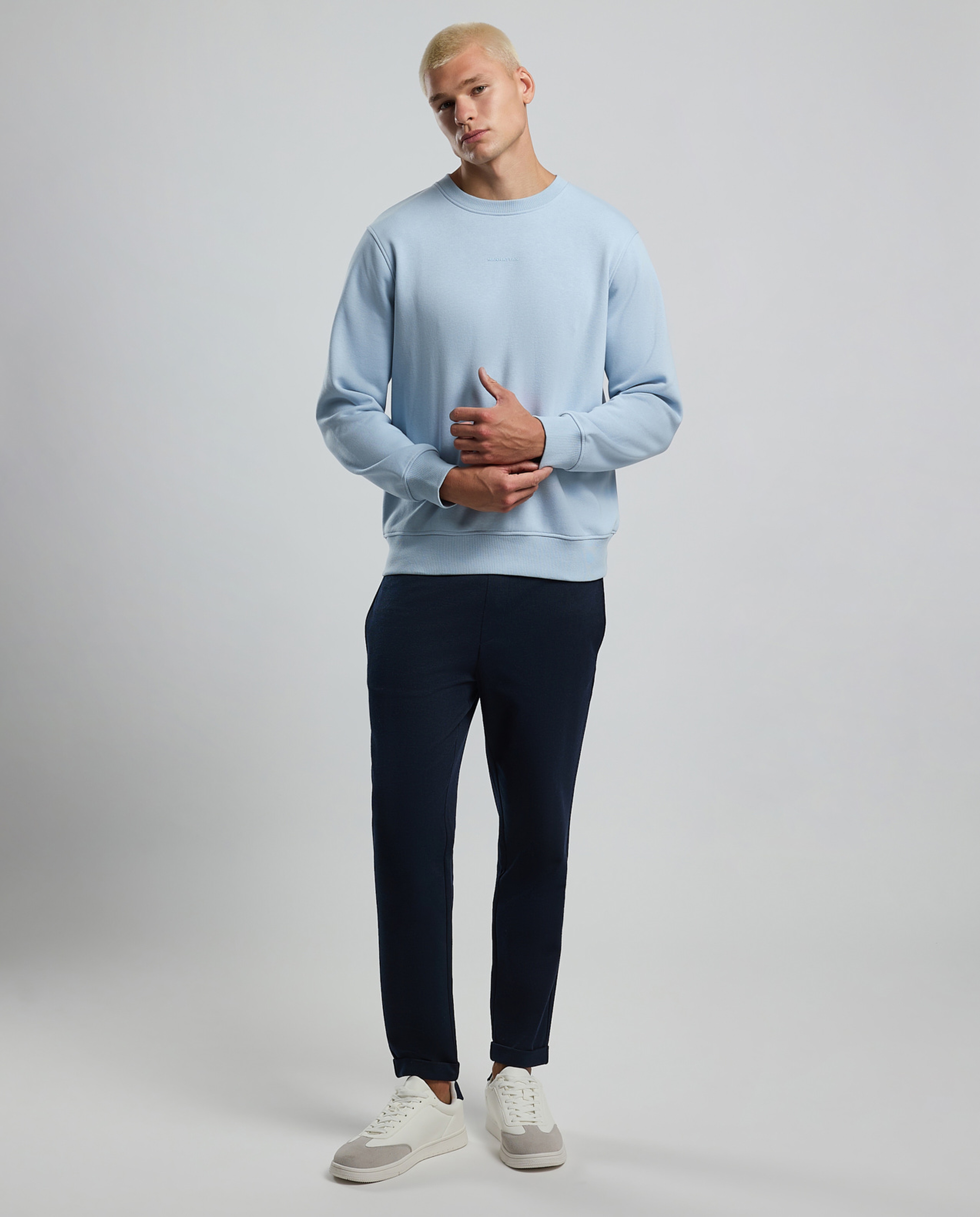 Printed Sweatshirt with Crew Neck and Long Sleeves