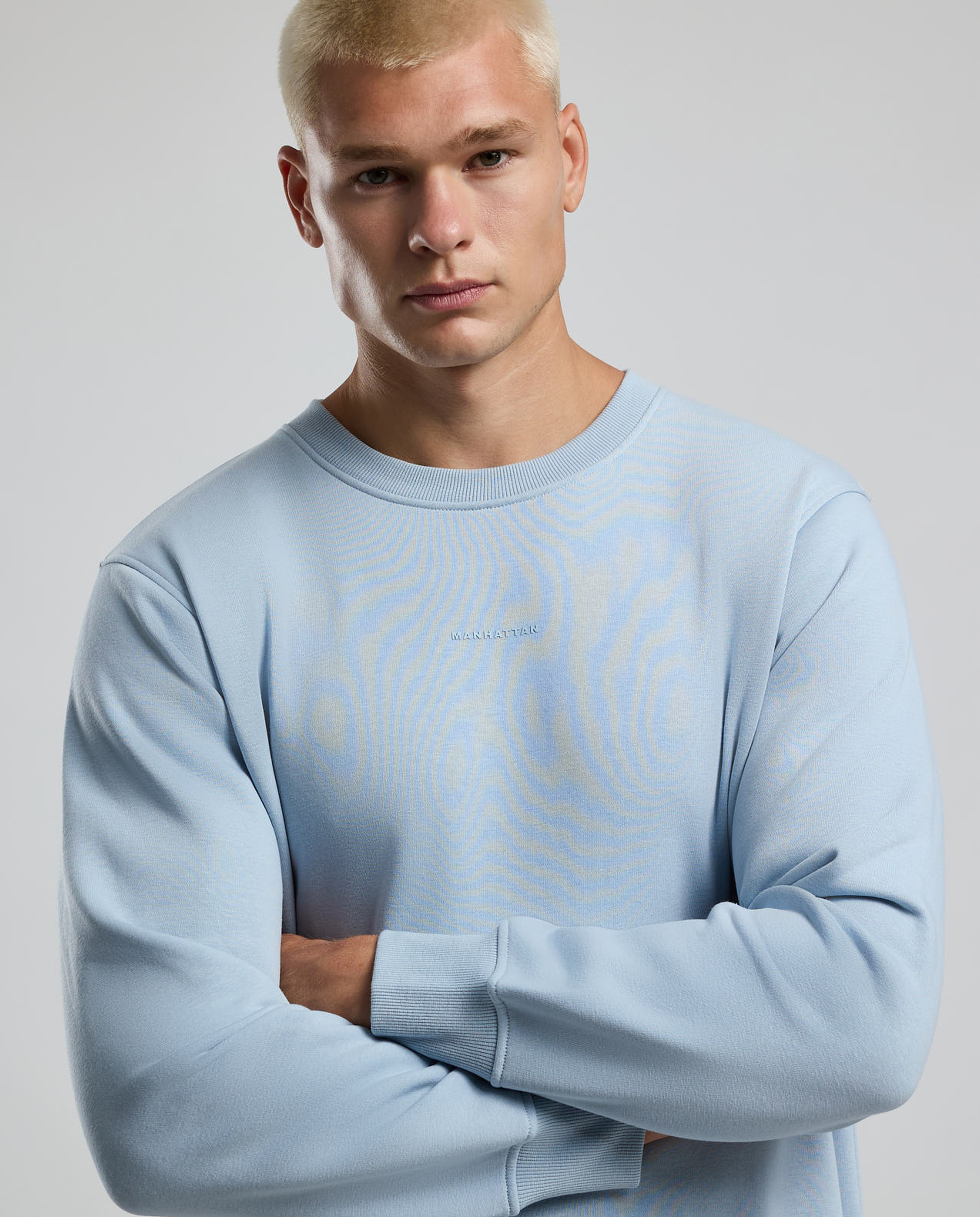 Printed Sweatshirt with Crew Neck and Long Sleeves