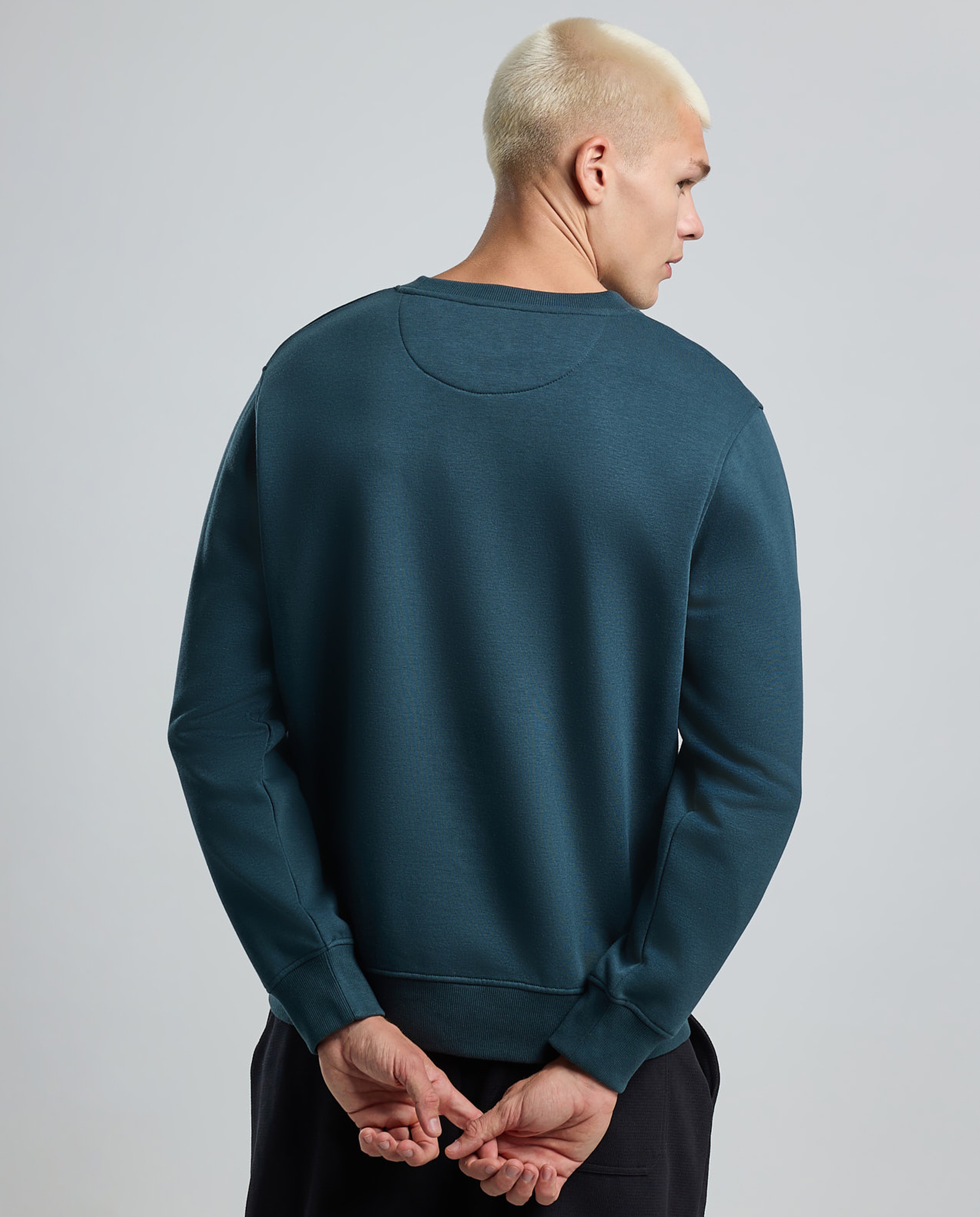 Printed Sweatshirt with Crew Neck and Long Sleeves