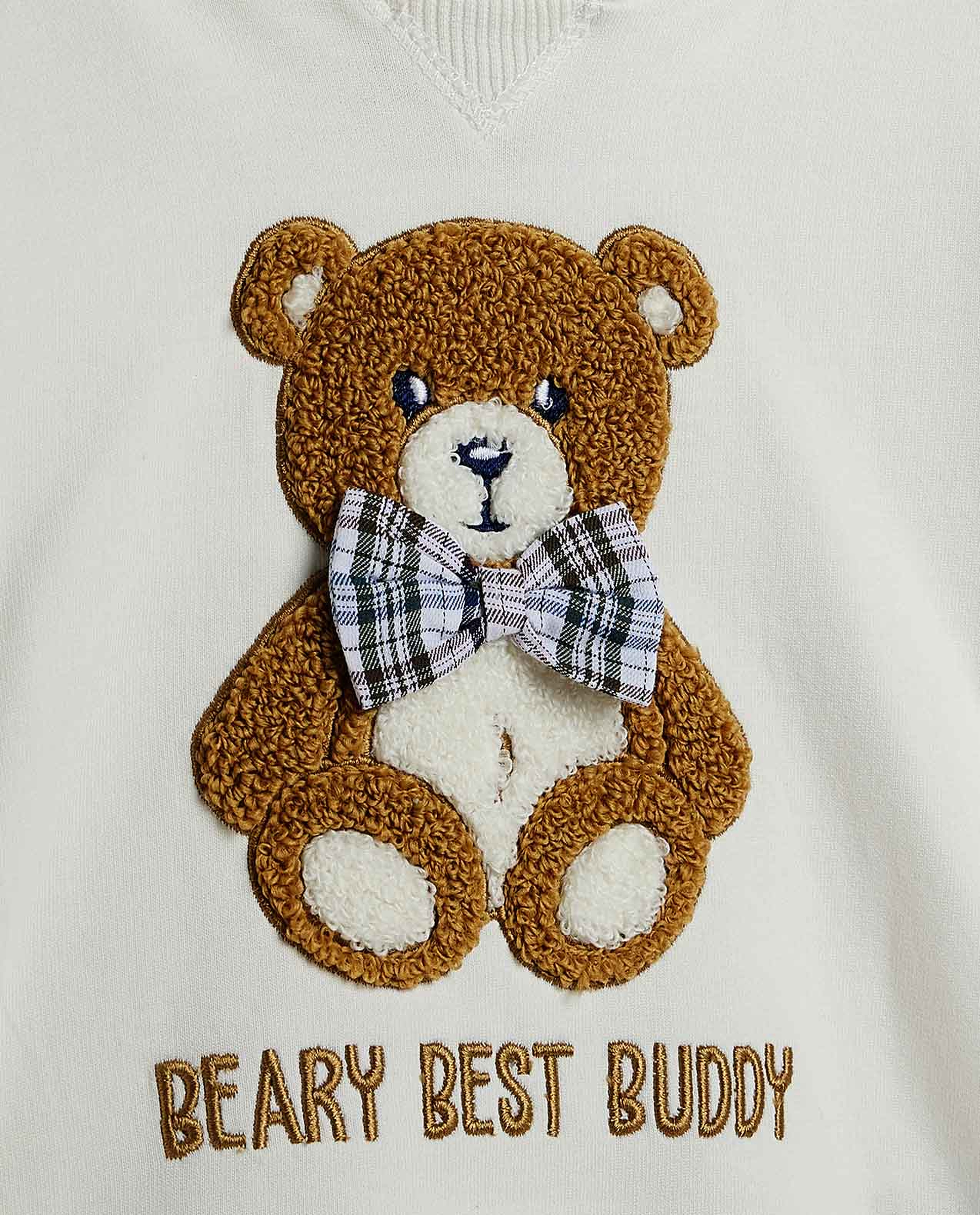 Embroidered Hoodie with Long Sleeves