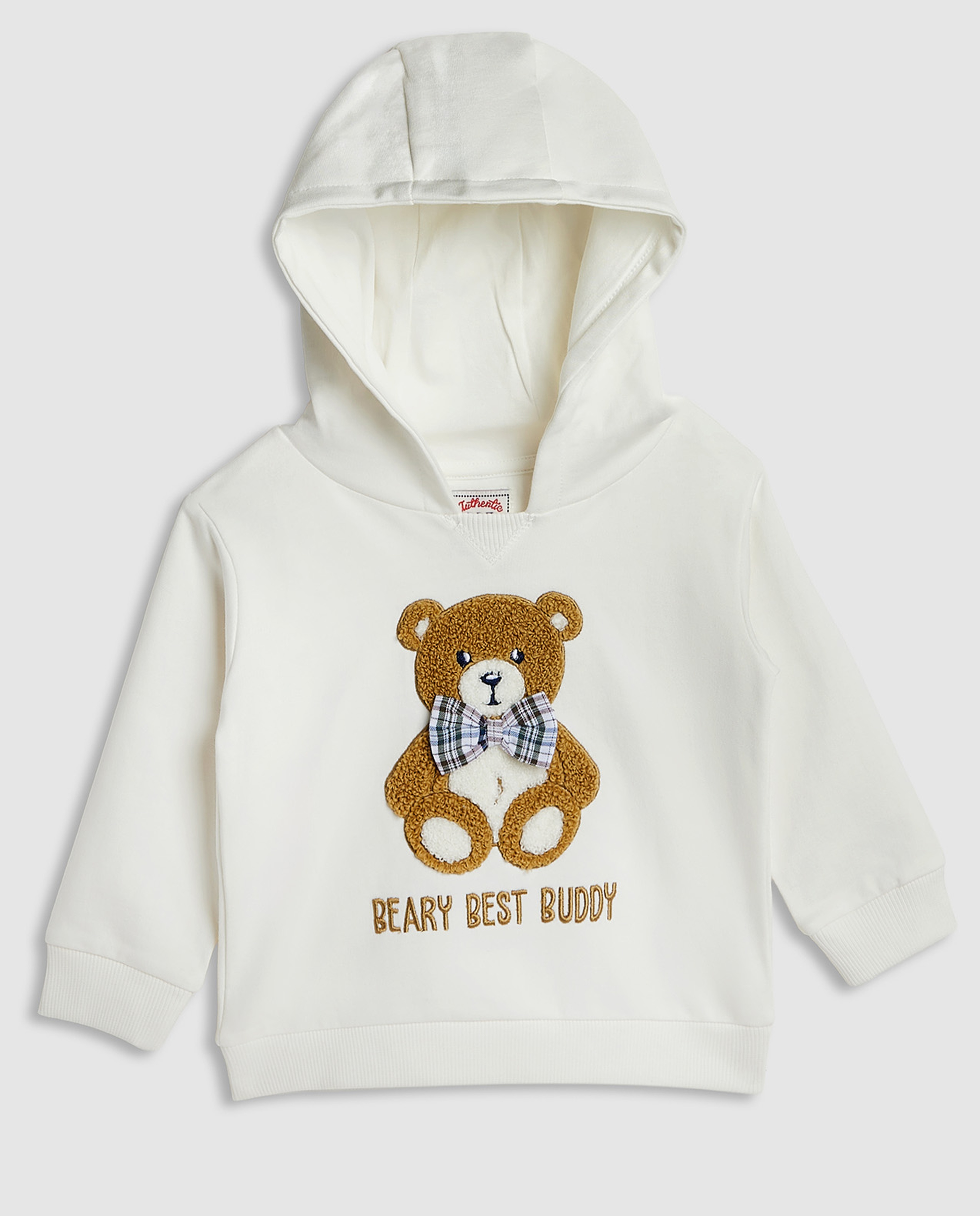 Embroidered Hoodie with Long Sleeves