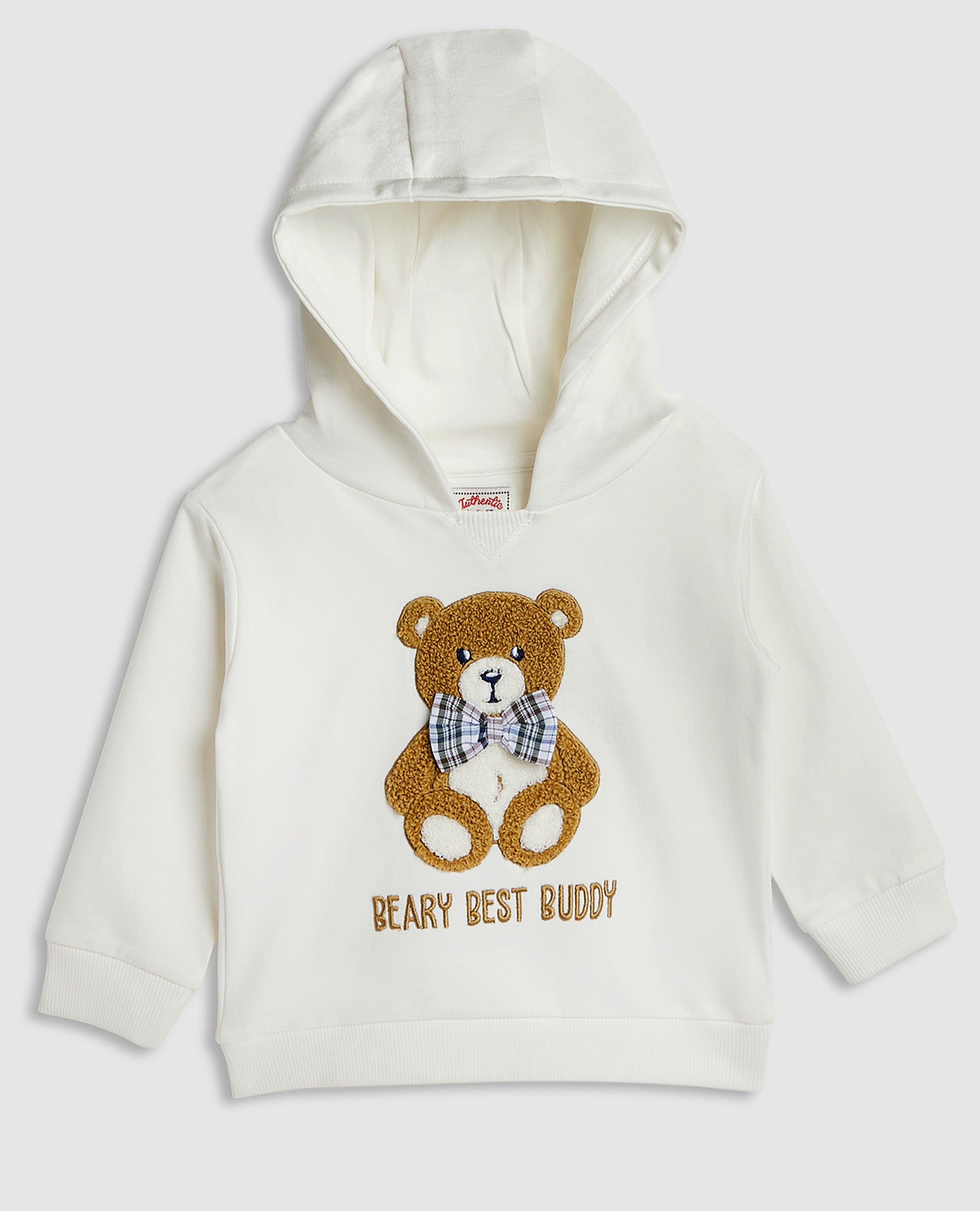 Embroidered Hoodie with Long Sleeves