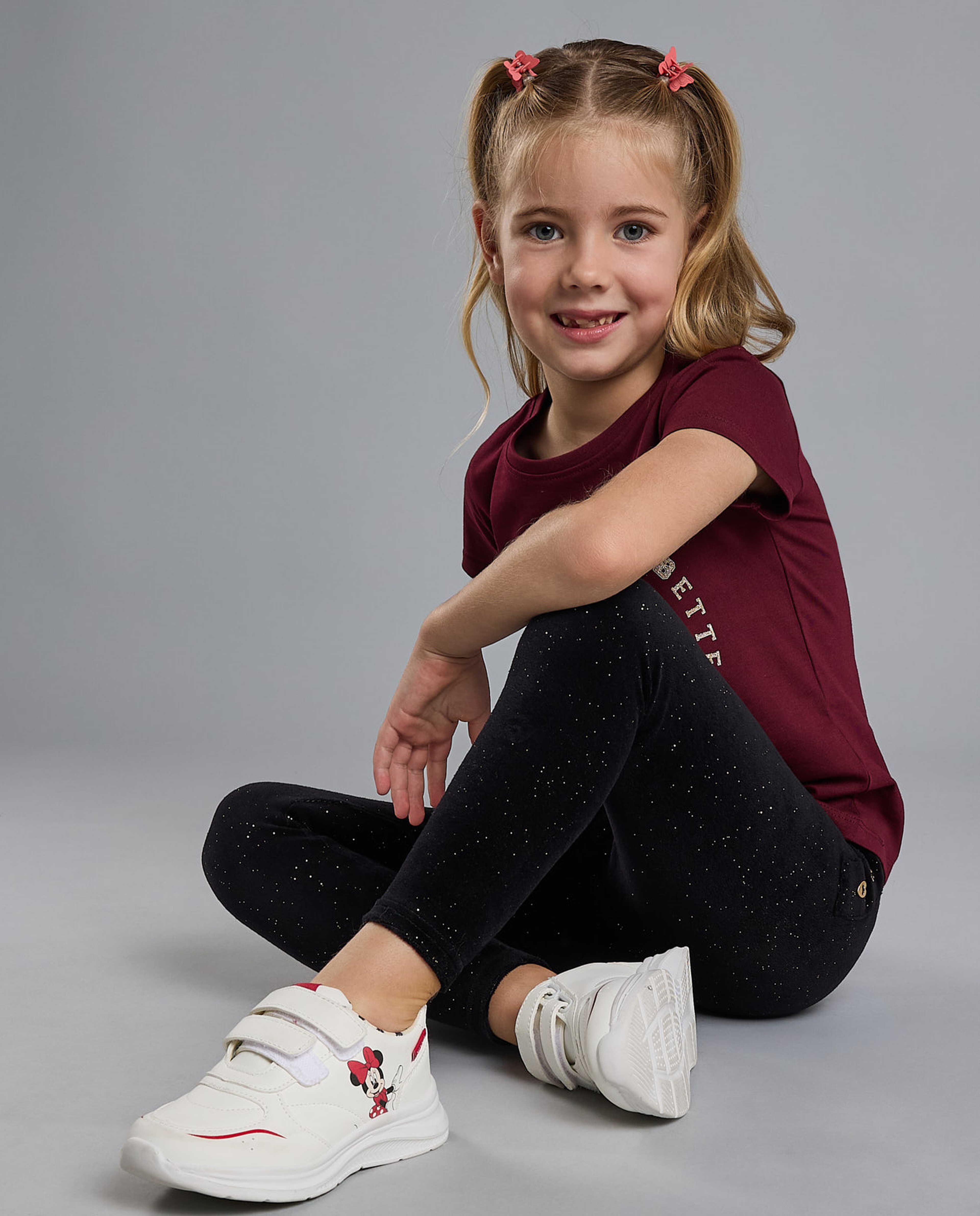 Solid Skinny Pants with Elastic Waist