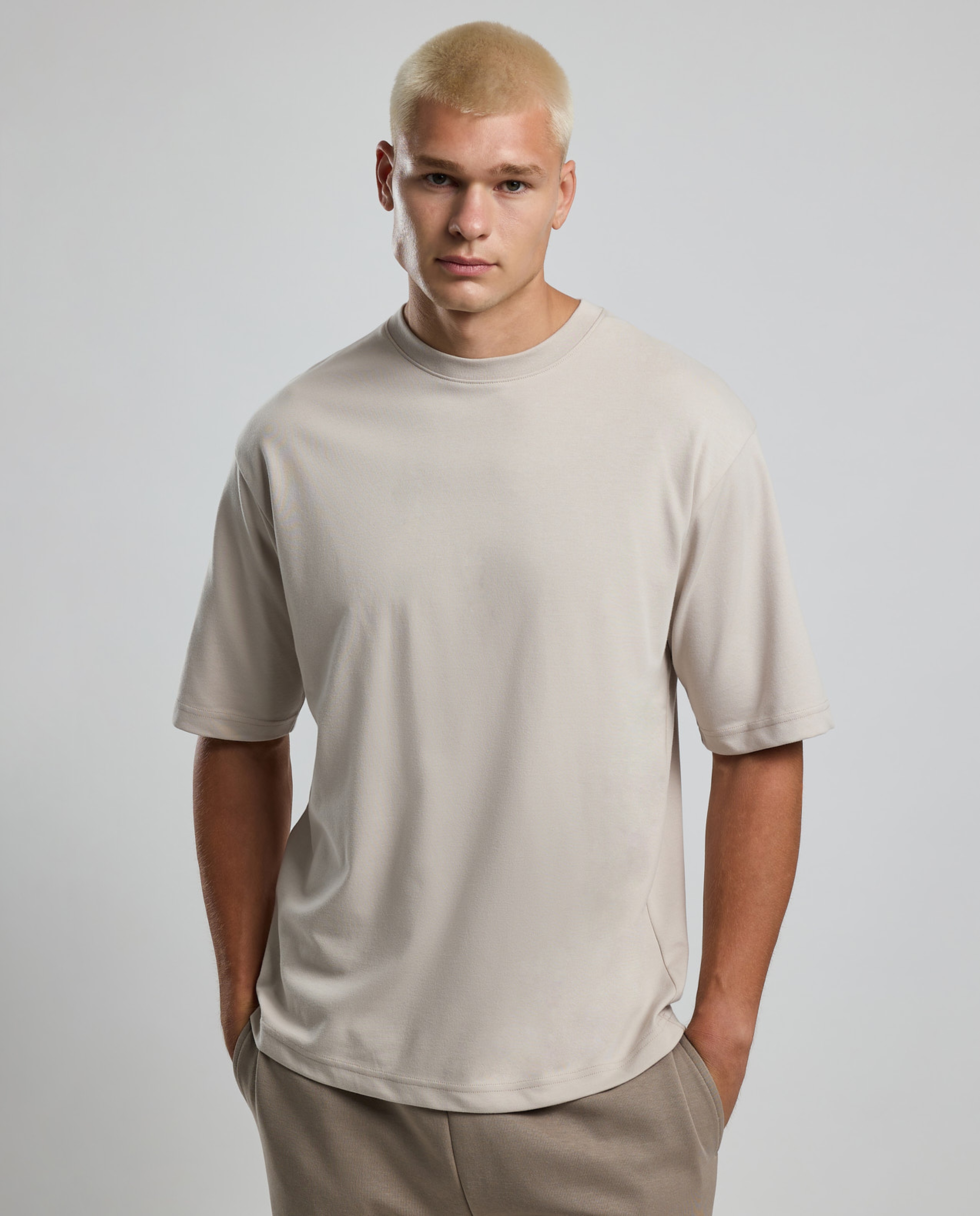 Printed T-Shirt with Crew Neck and Short Sleeves
