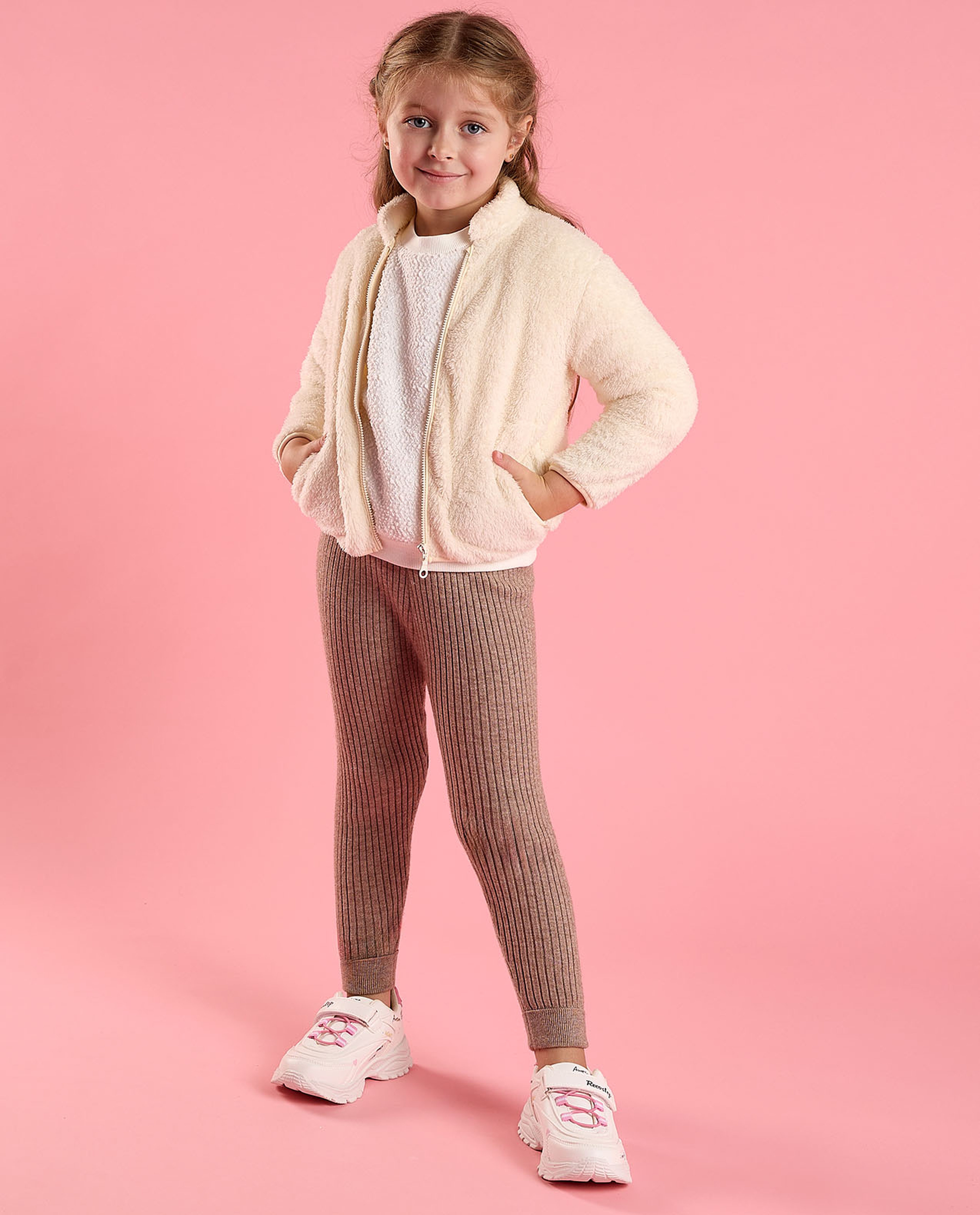 Sherpa Jacket with Zipper Closure