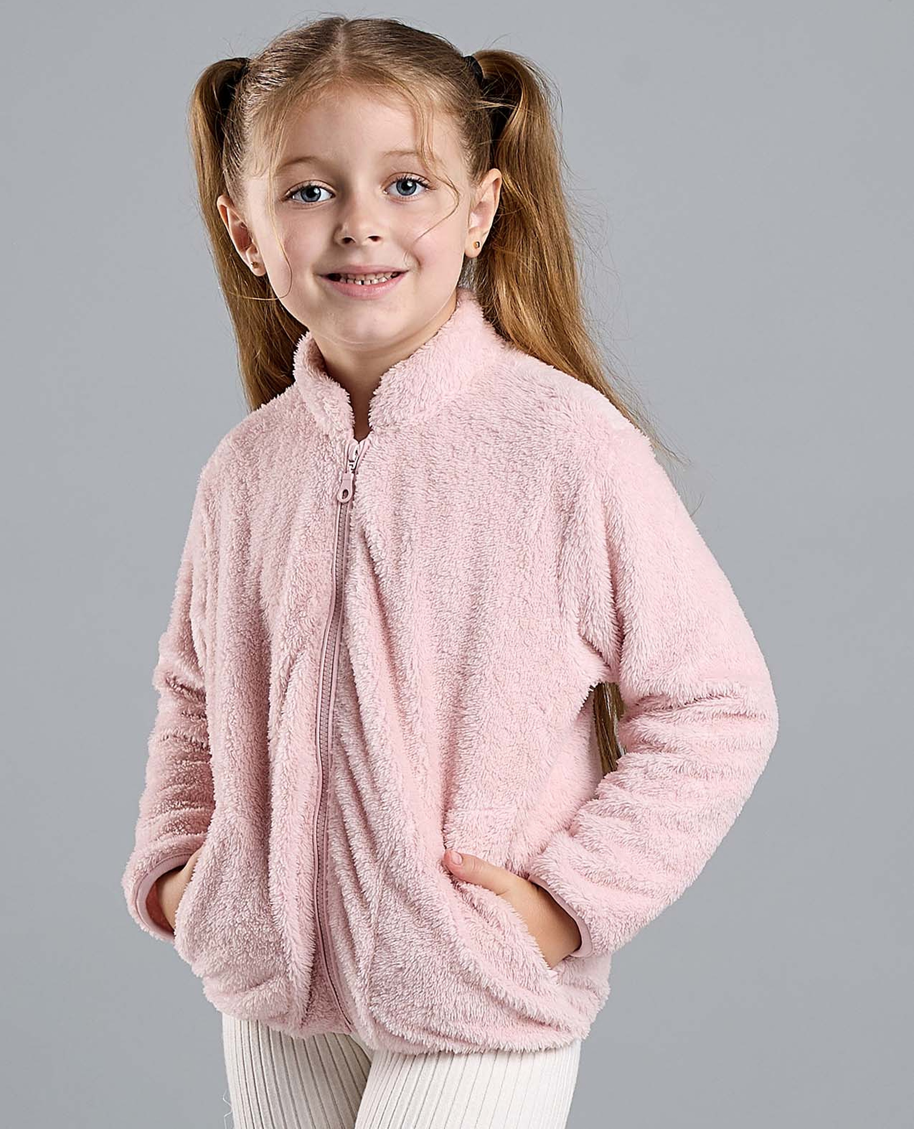 Sherpa Jacket with Zipper Closure