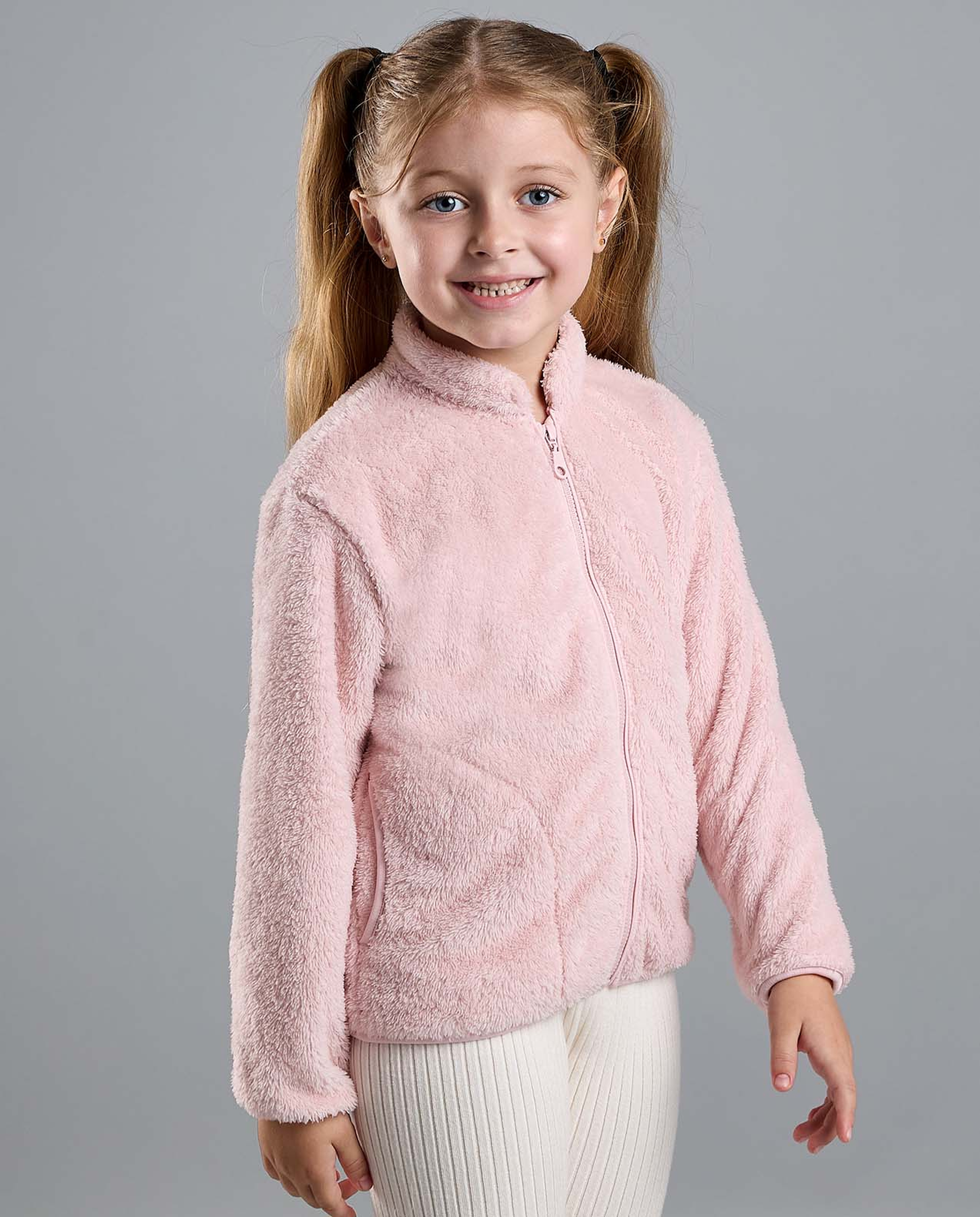 Sherpa Jacket with Zipper Closure