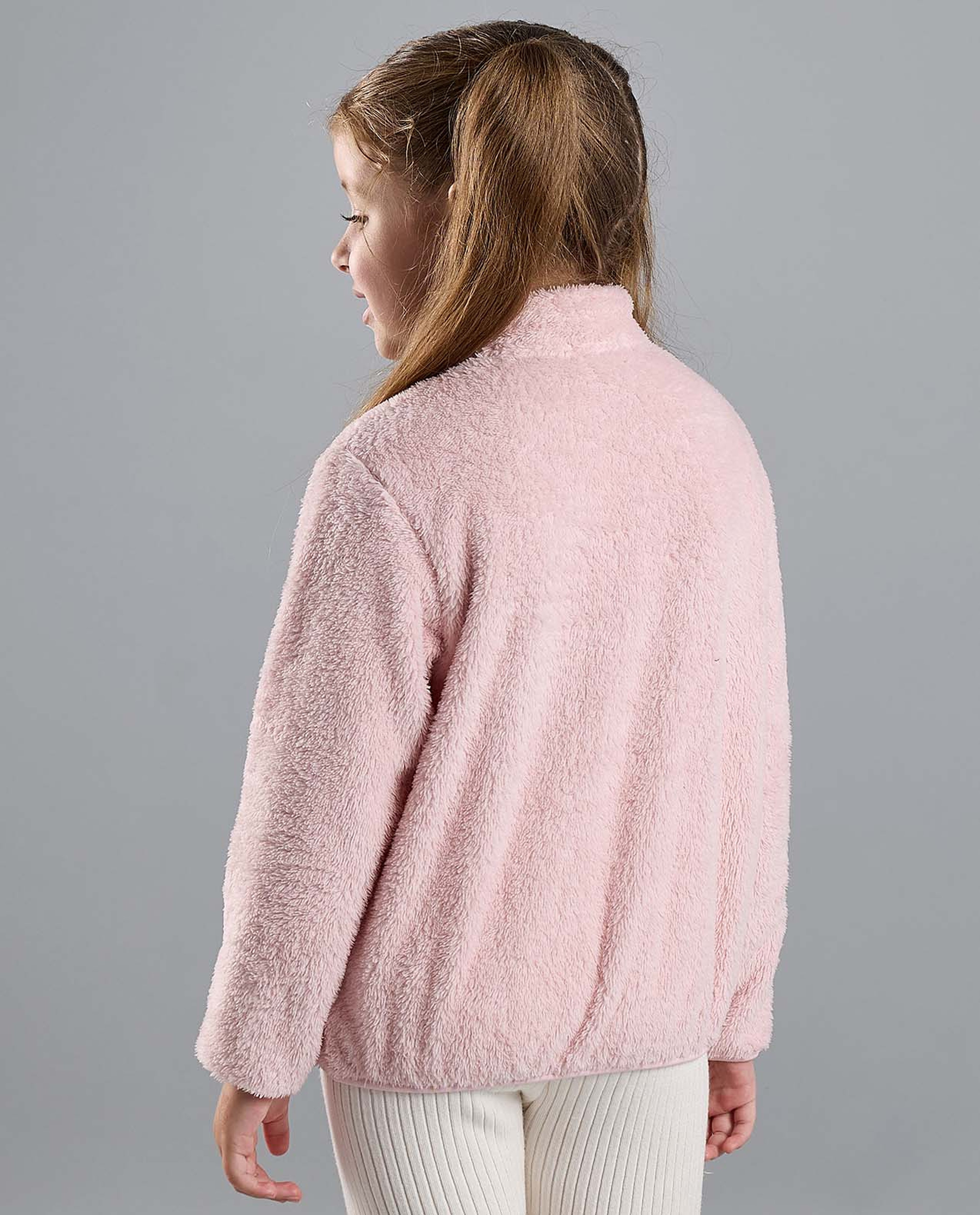 Sherpa Jacket with Zipper Closure