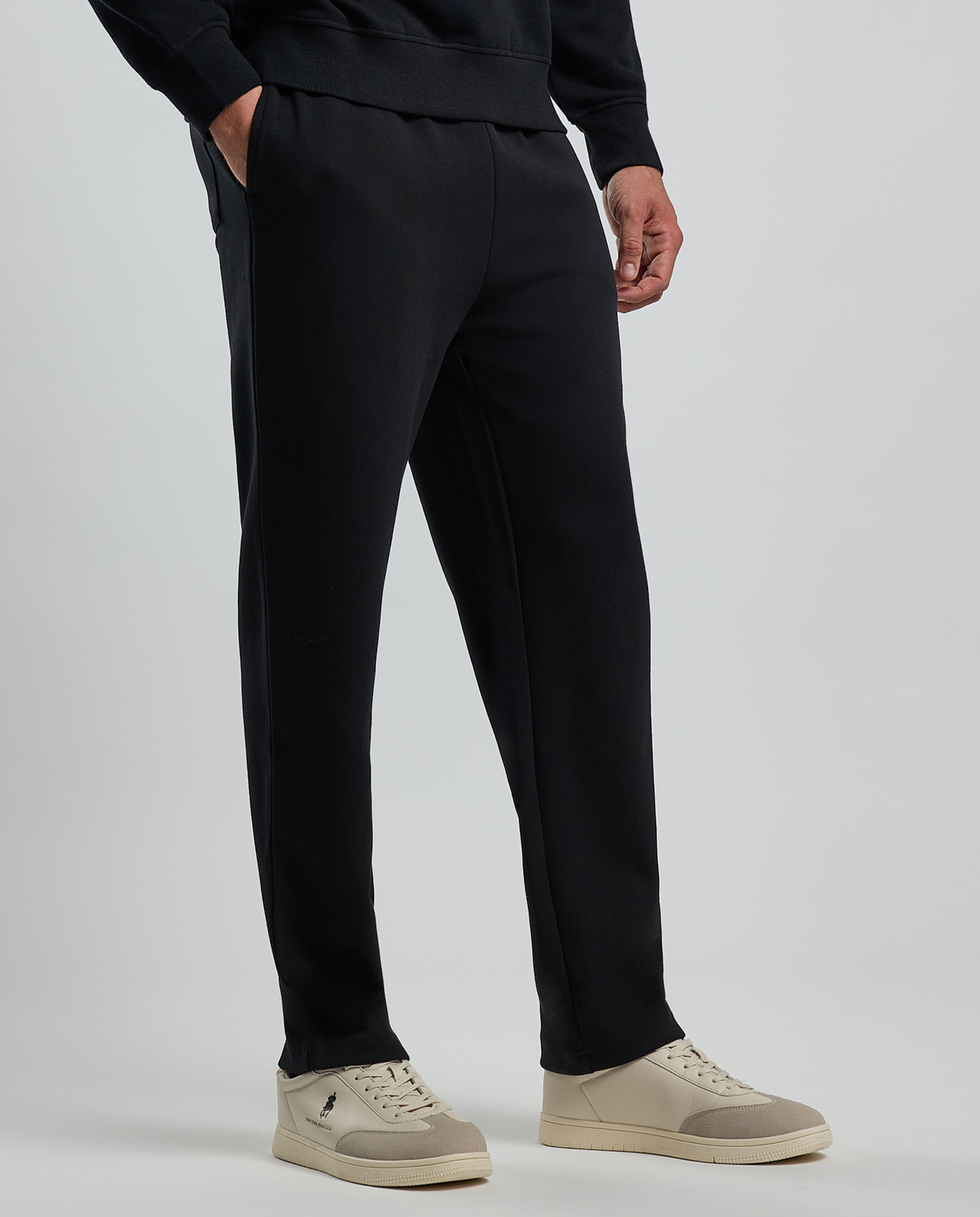 Solid Sweatpants with Drawstring Waist