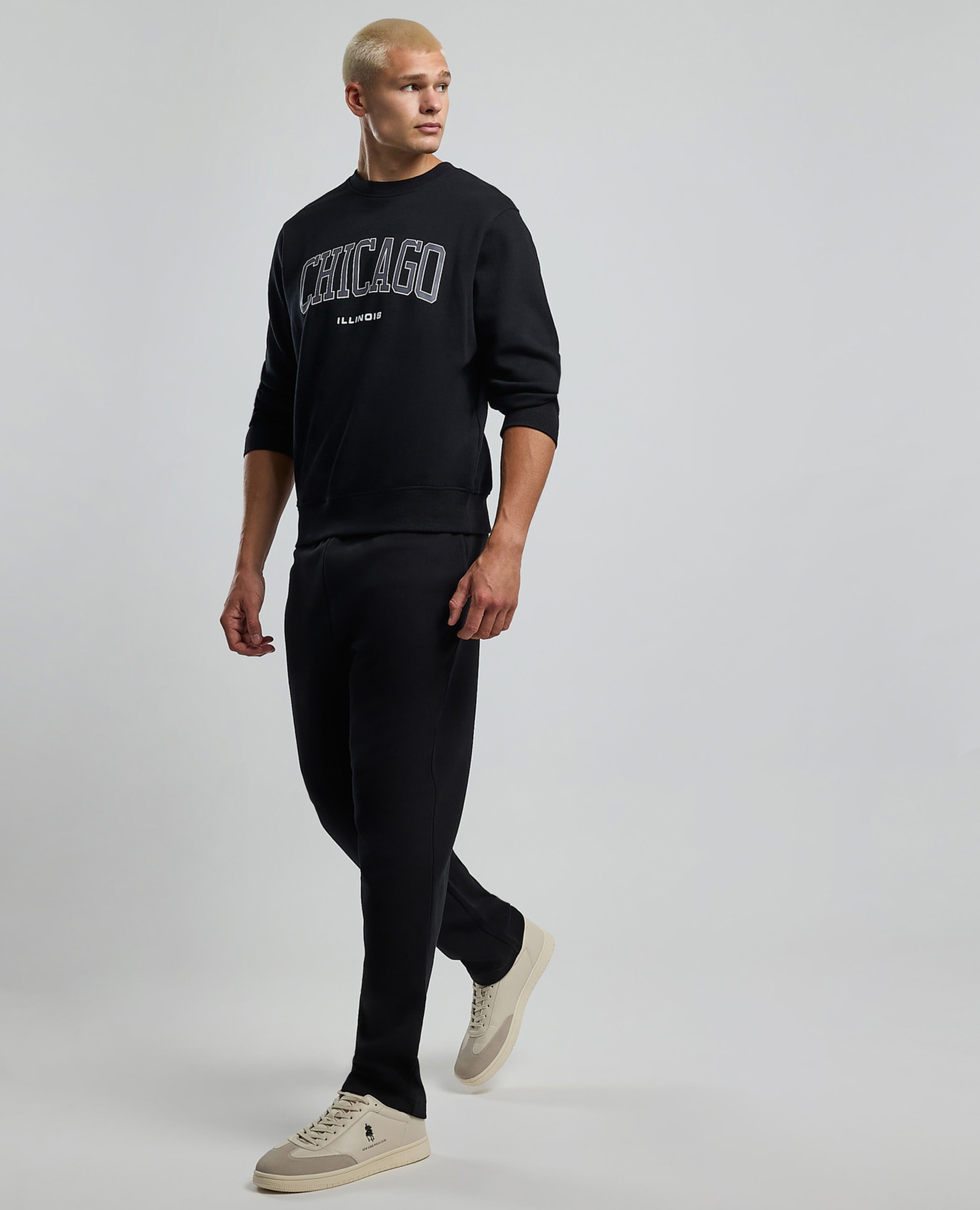 Solid Sweatpants with Drawstring Waist