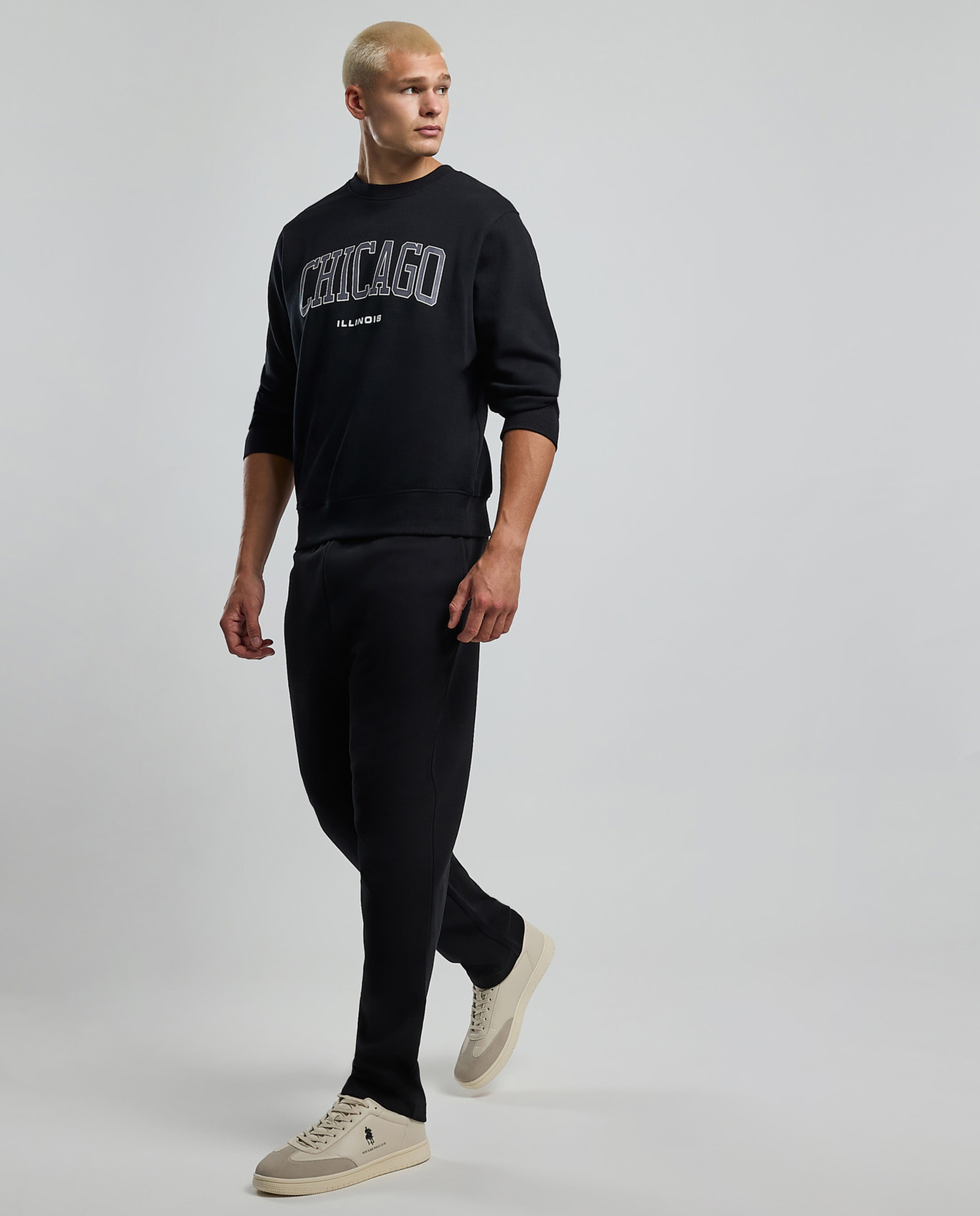 Solid Sweatpants with Drawstring Waist