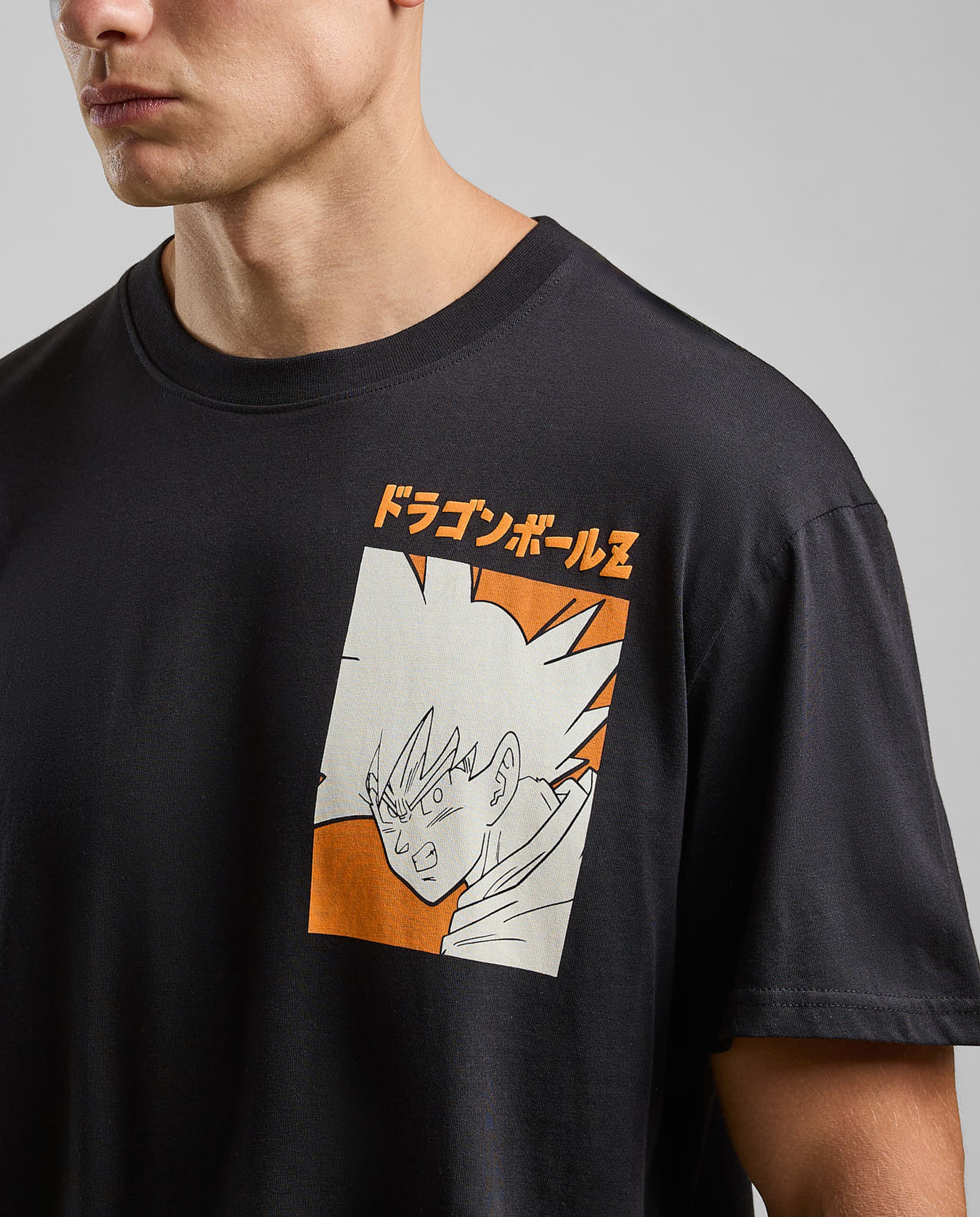 Back Print T-Shirt with Crew Neck and Short Sleeves