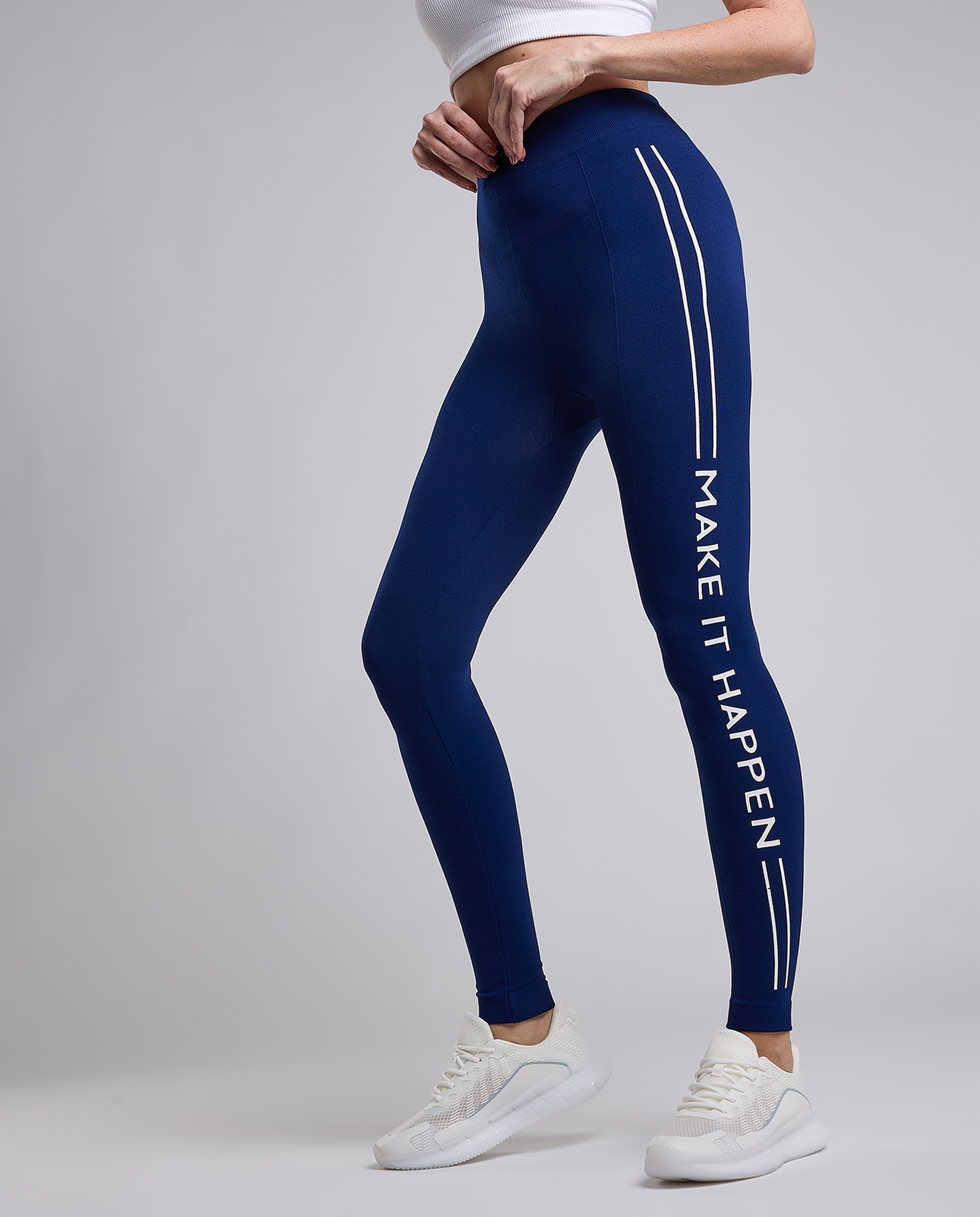 Printed Leggings with Elastic Waist