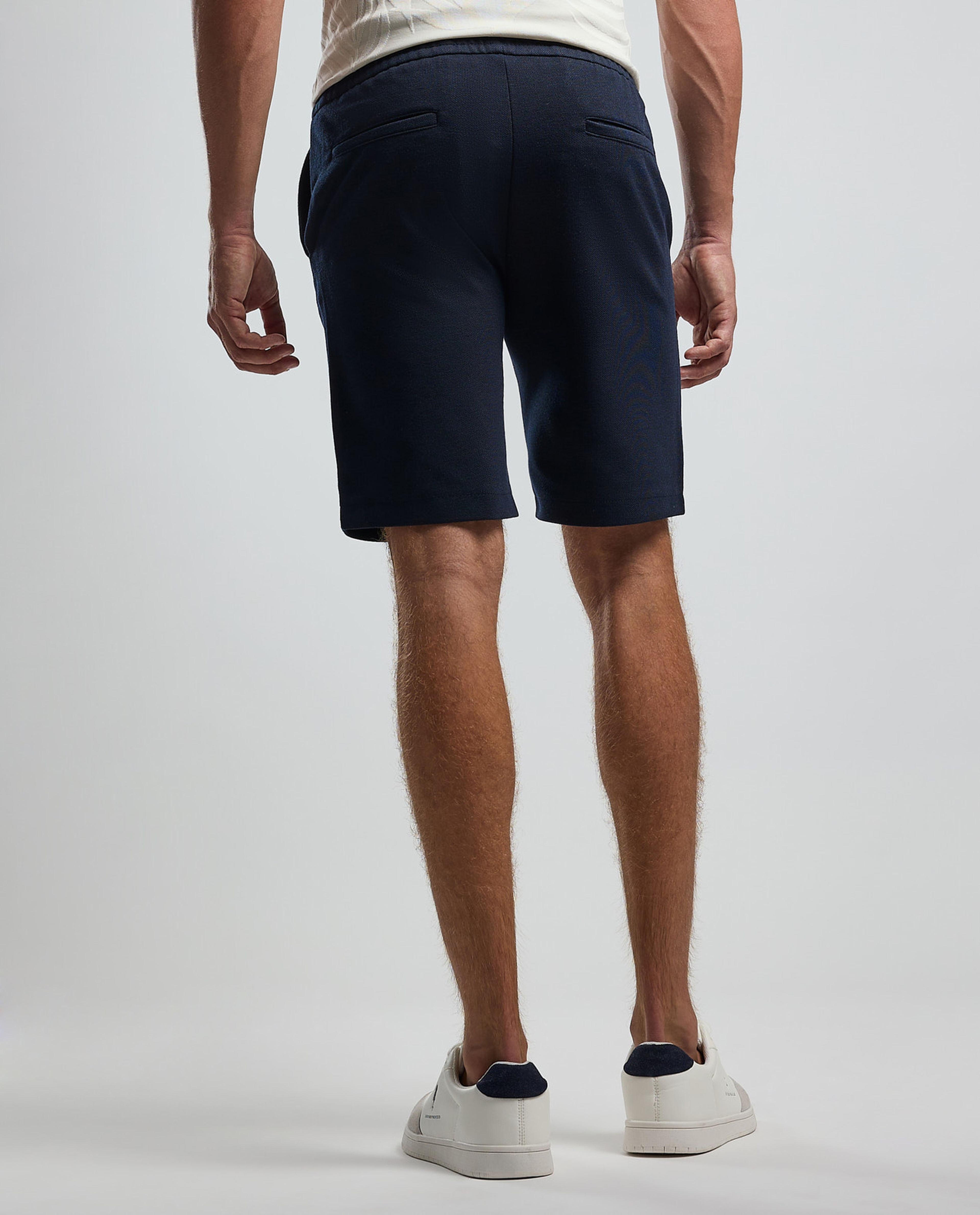 Solid Shorts with Button Closure