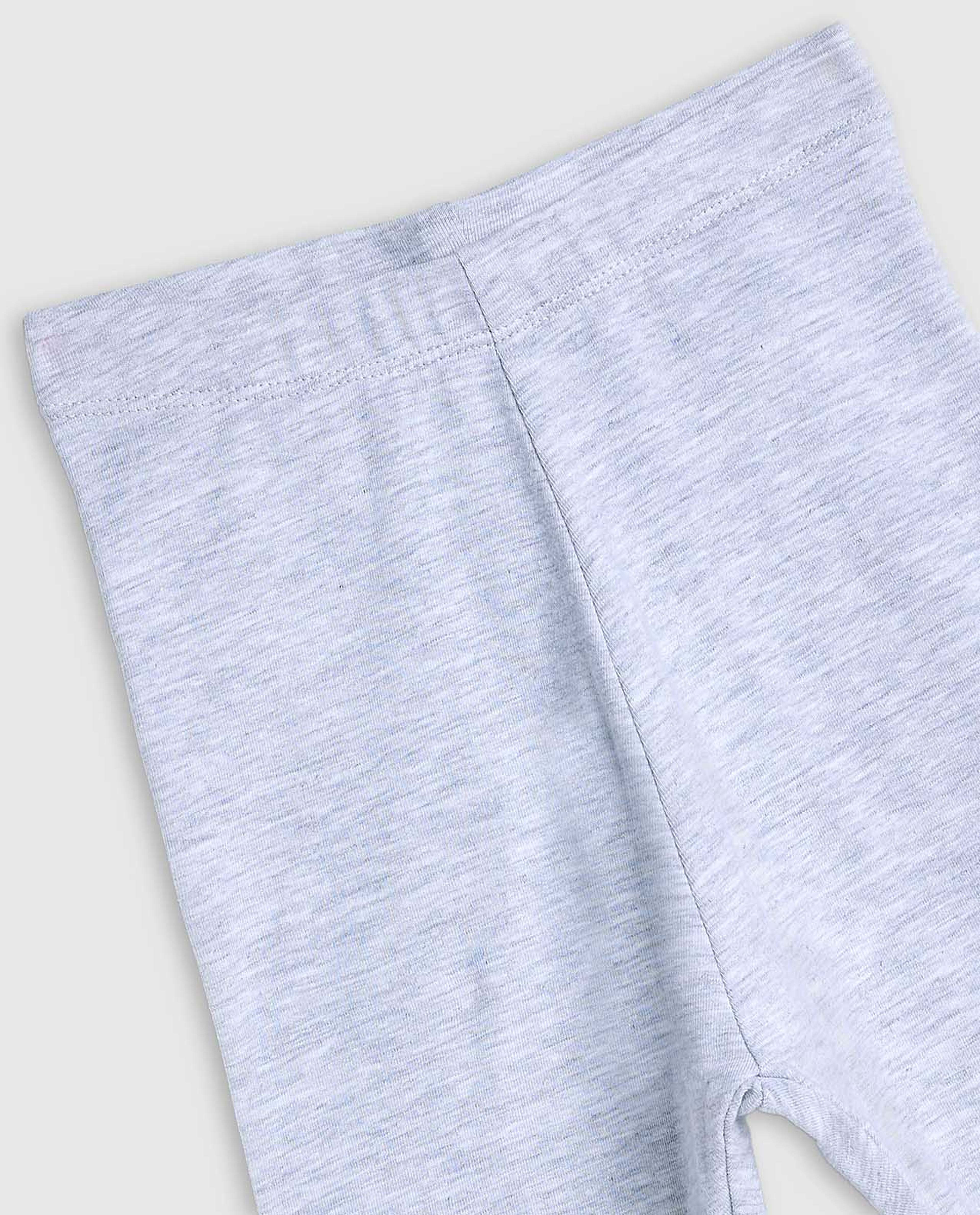 Solid Leggings with Elastic Waist