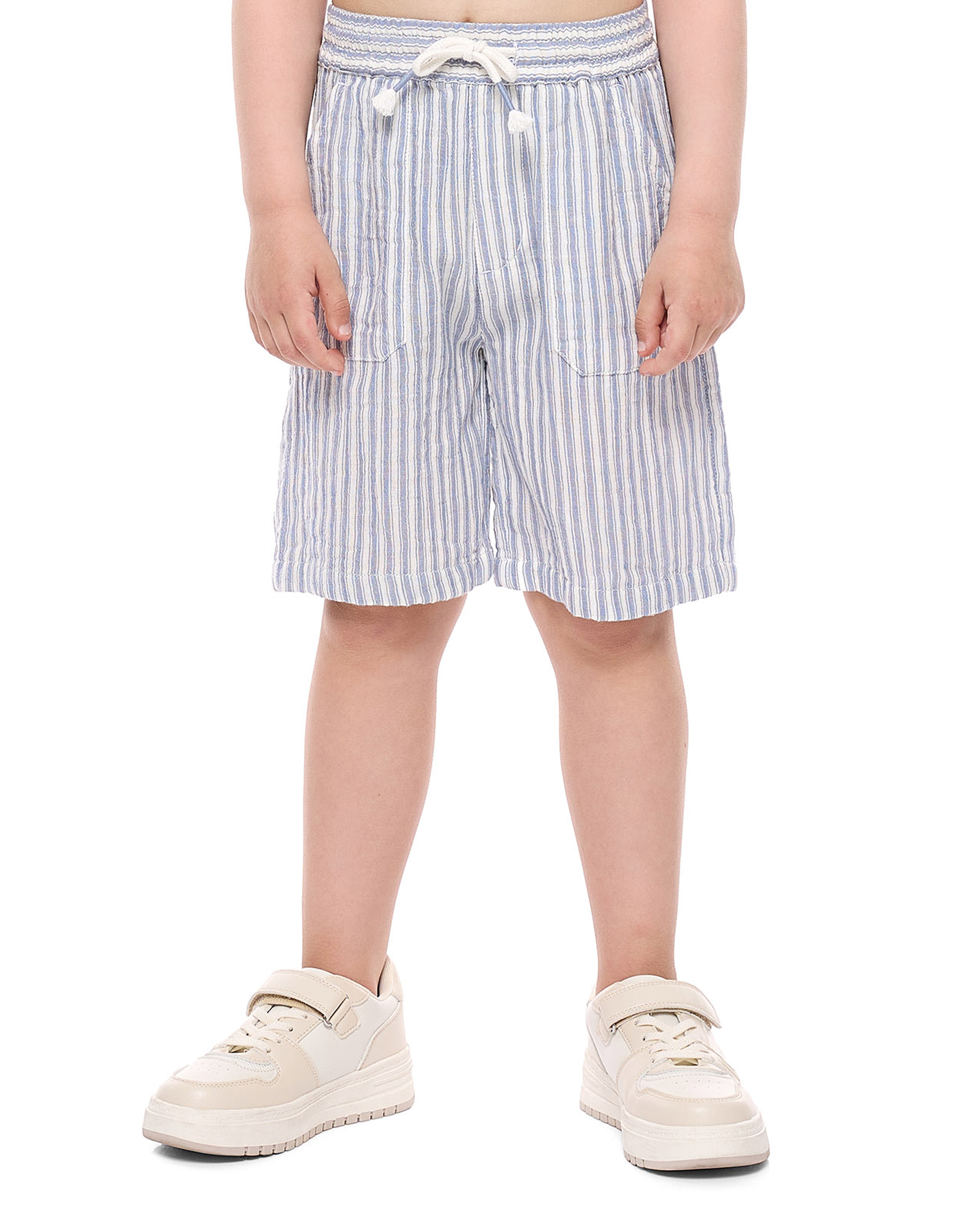 Striped Shirt and Shorts Set