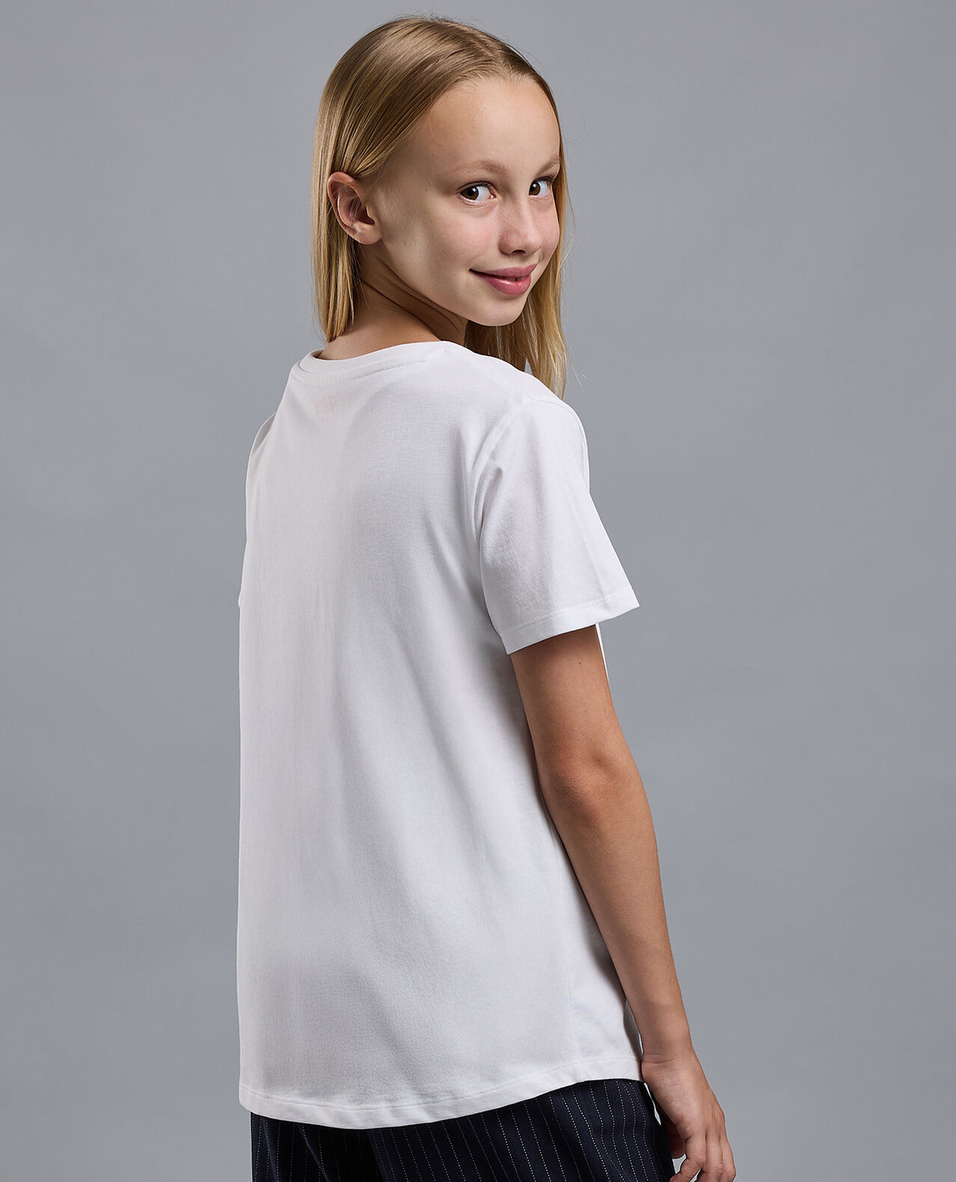 2 Pack Solid T-Shirts with Short Sleeves