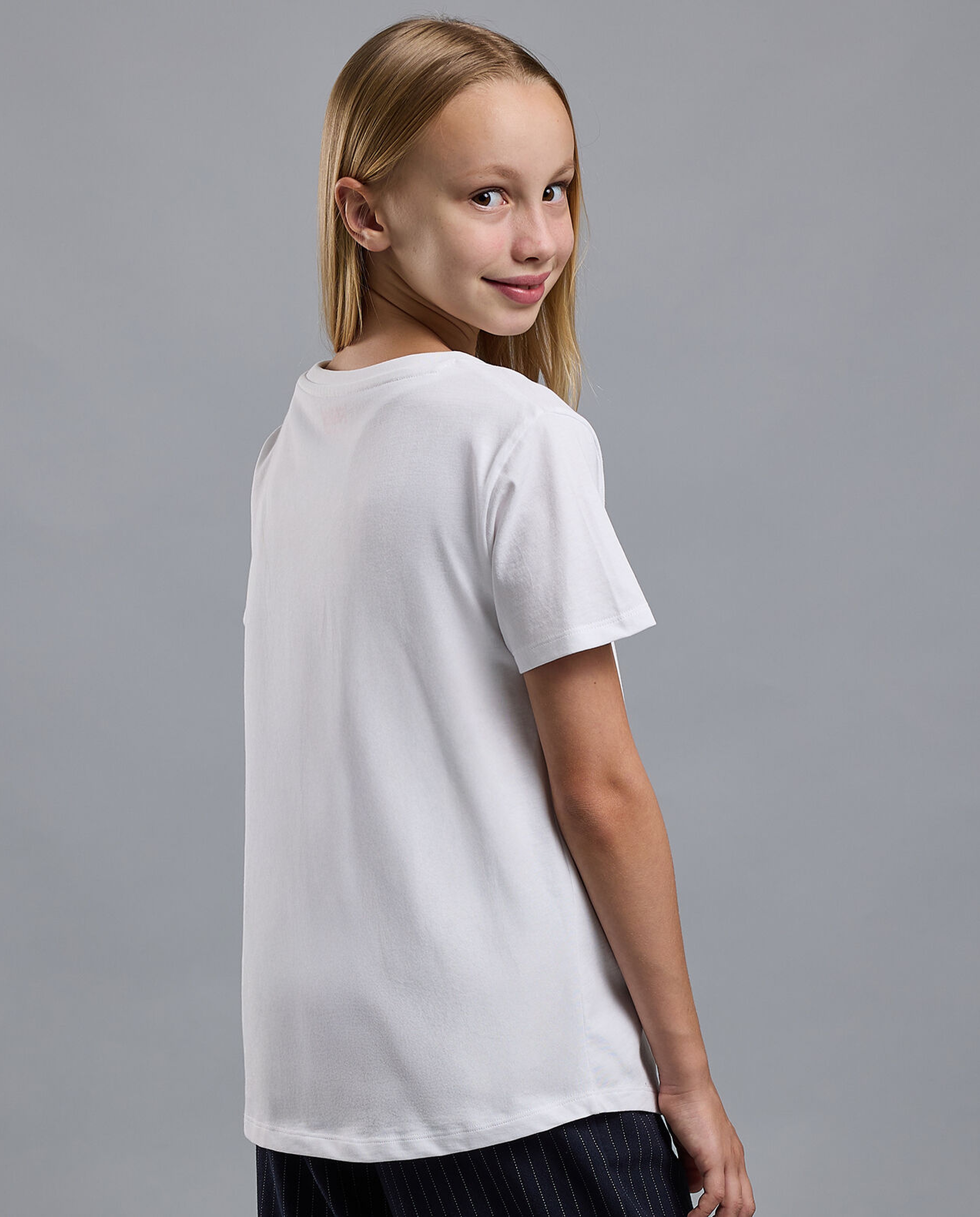 2 Pack Solid T-Shirts with Short Sleeves