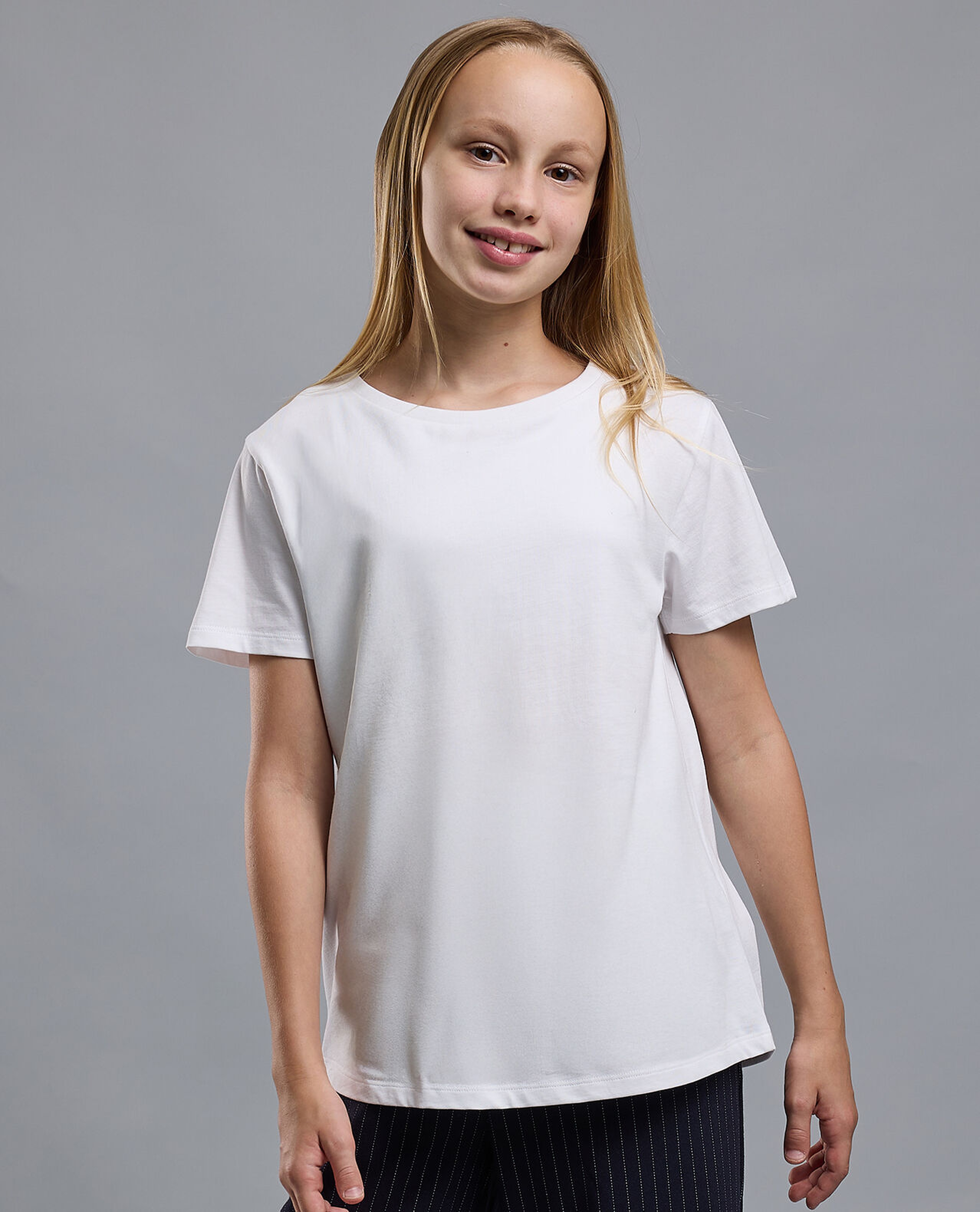 2 Pack Solid T-Shirts with Short Sleeves
