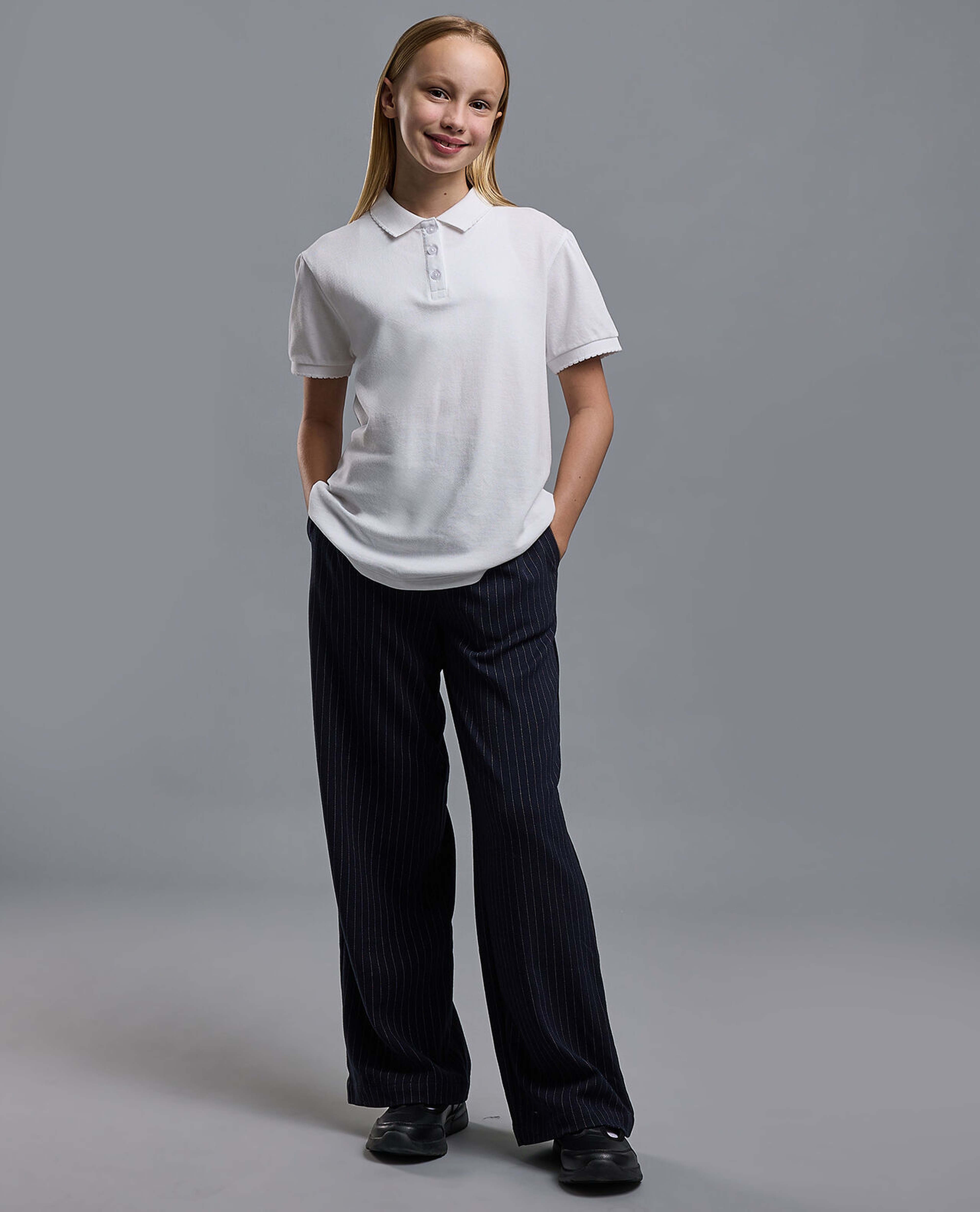 2 Pack Solid Polo T-Shirts with Short Sleeves