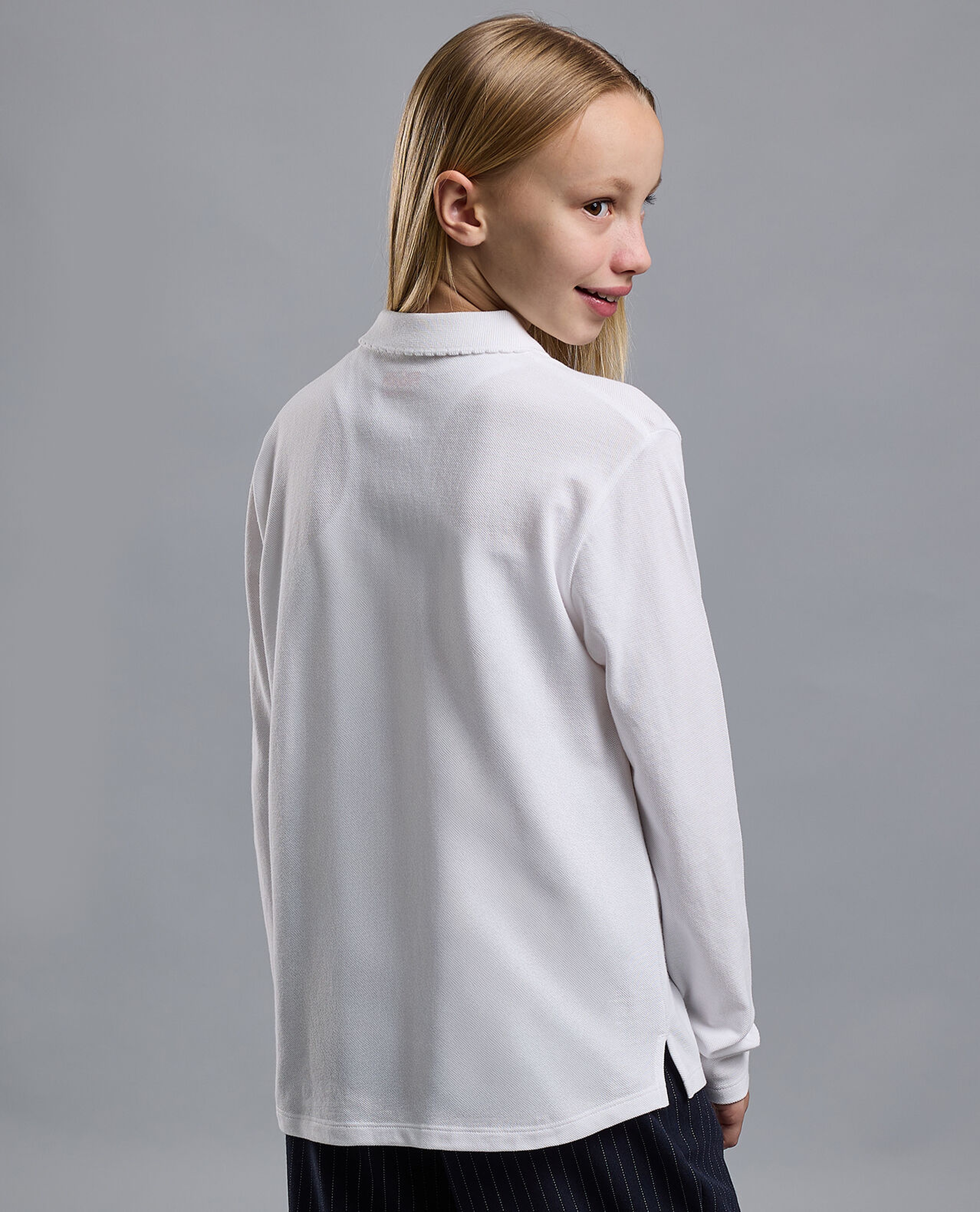 2 Pack Solid Polo T-Shirts with Long Sleeves