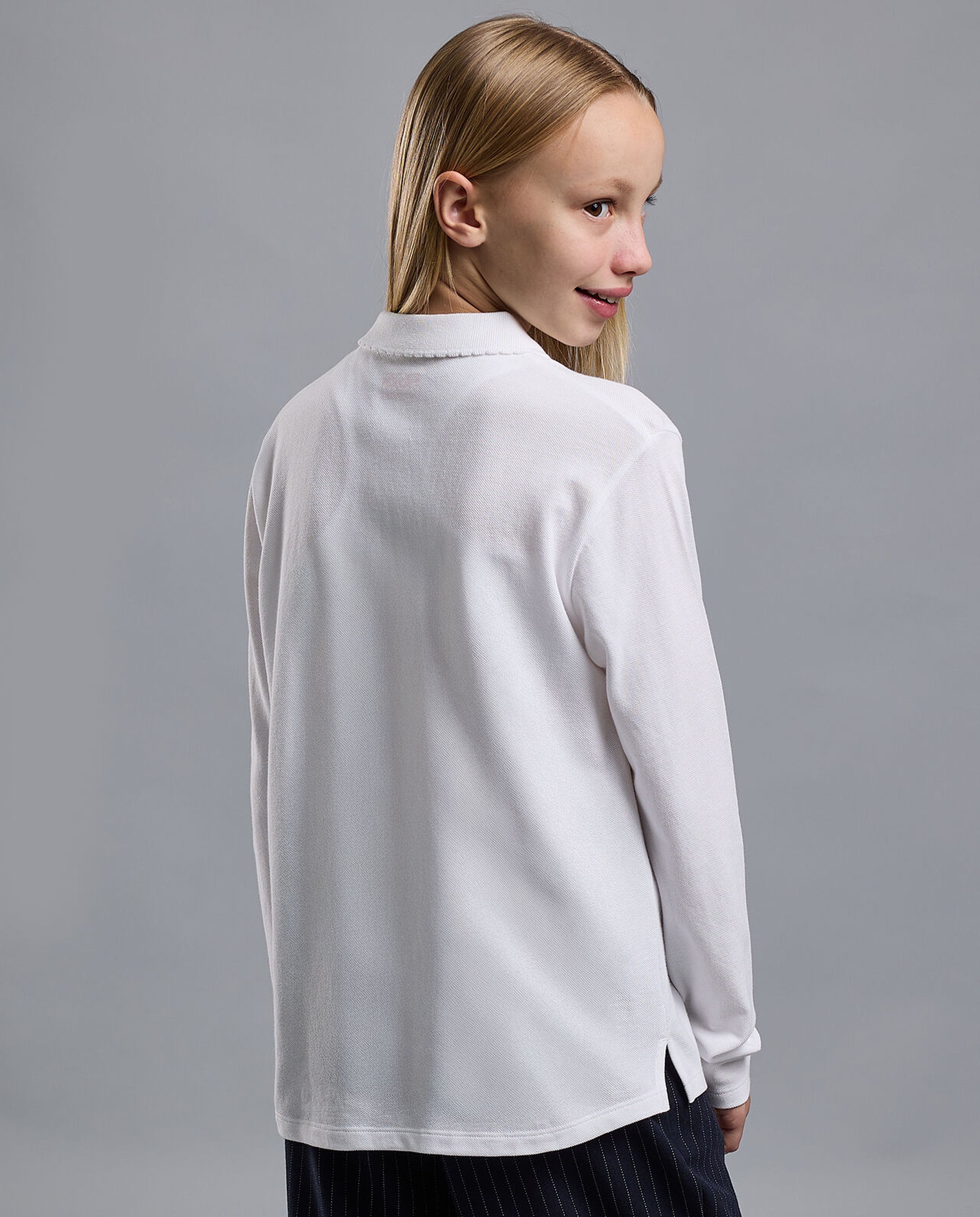 2 Pack Solid Polo T-Shirts with Long Sleeves