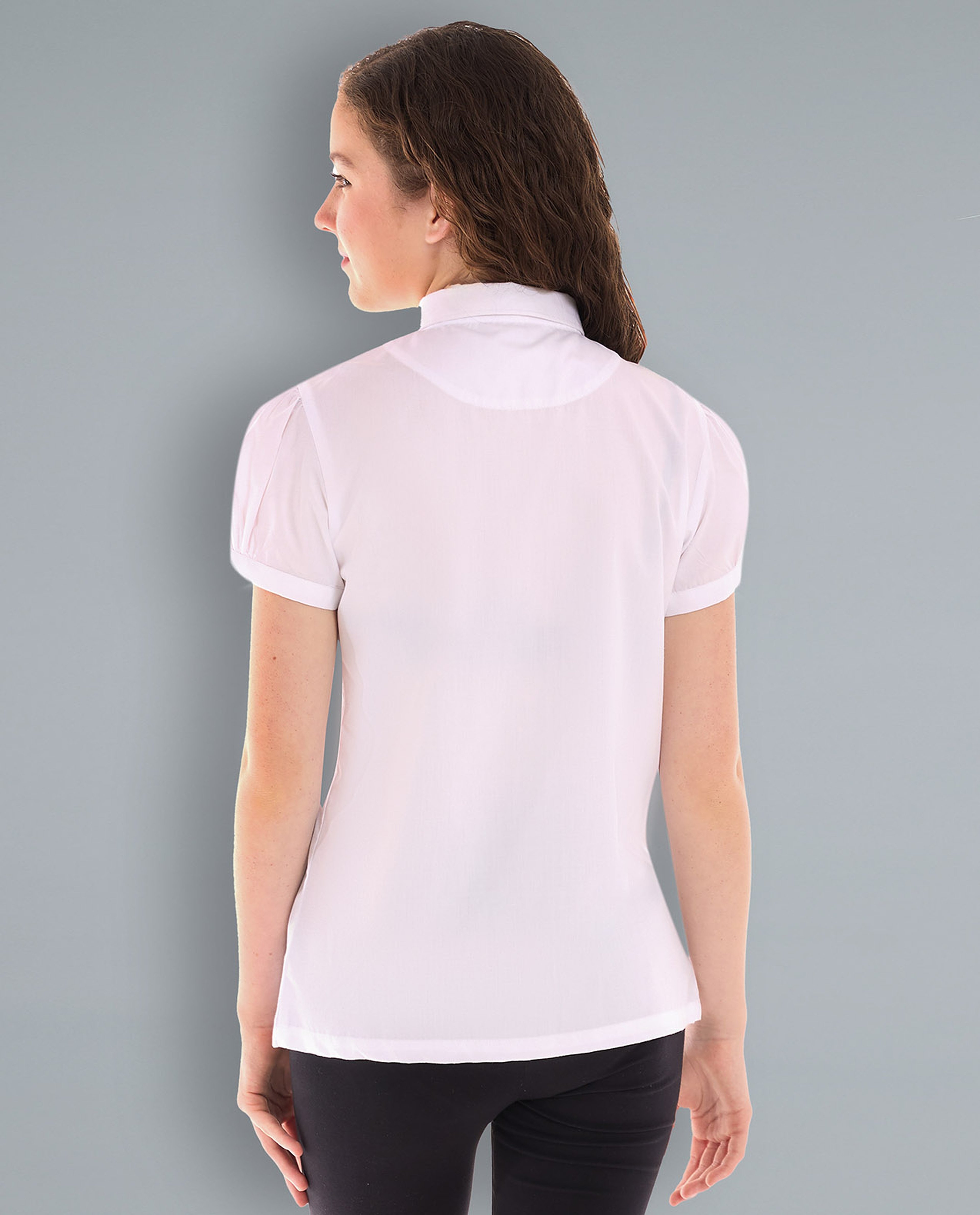 Solid Polo T-Shirt with Long Sleeves