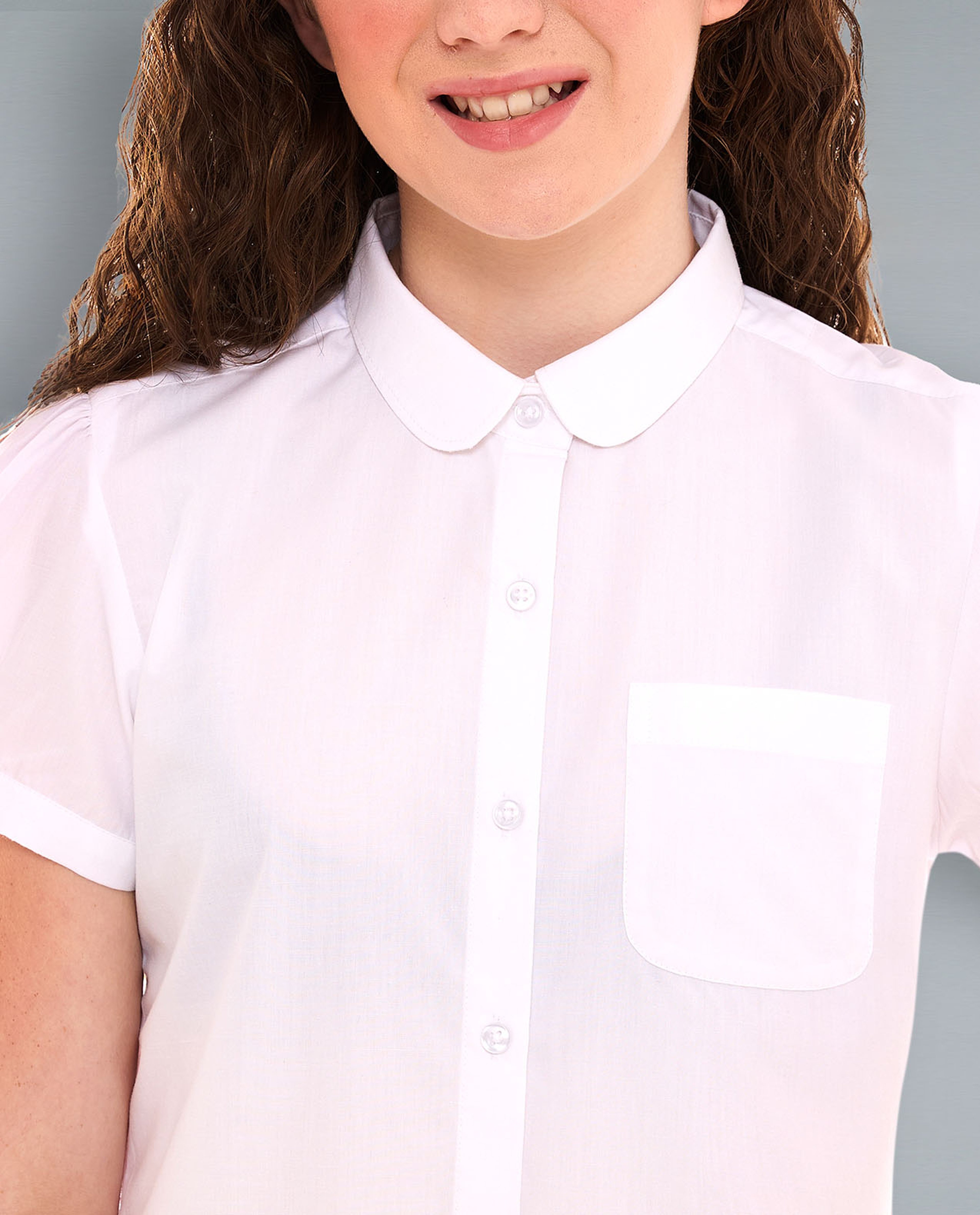 Solid Polo T-Shirt with Long Sleeves