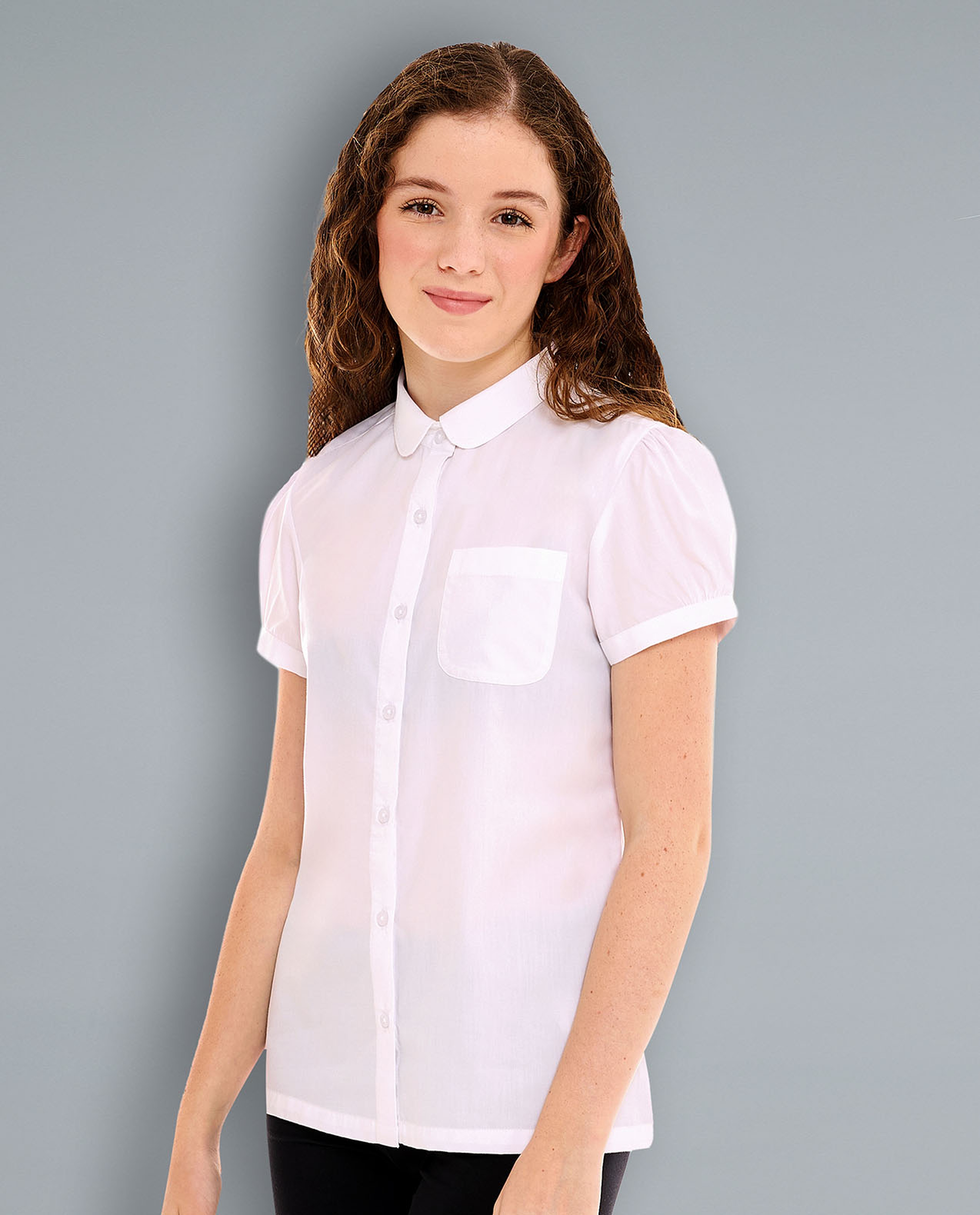 Solid Polo T-Shirt with Long Sleeves