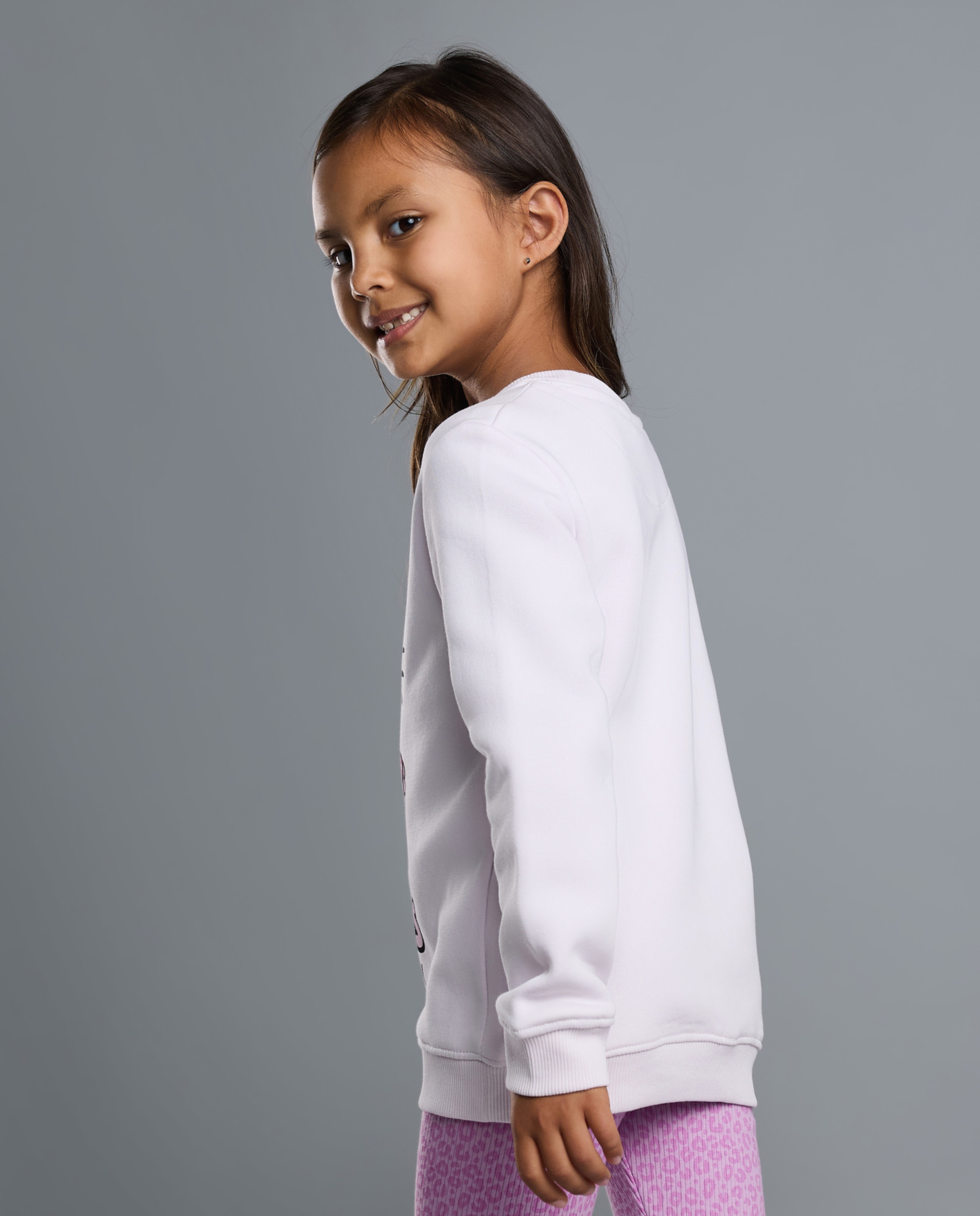 Hello Kitty Sweatshirt with Crew Neck and Long Sleeves