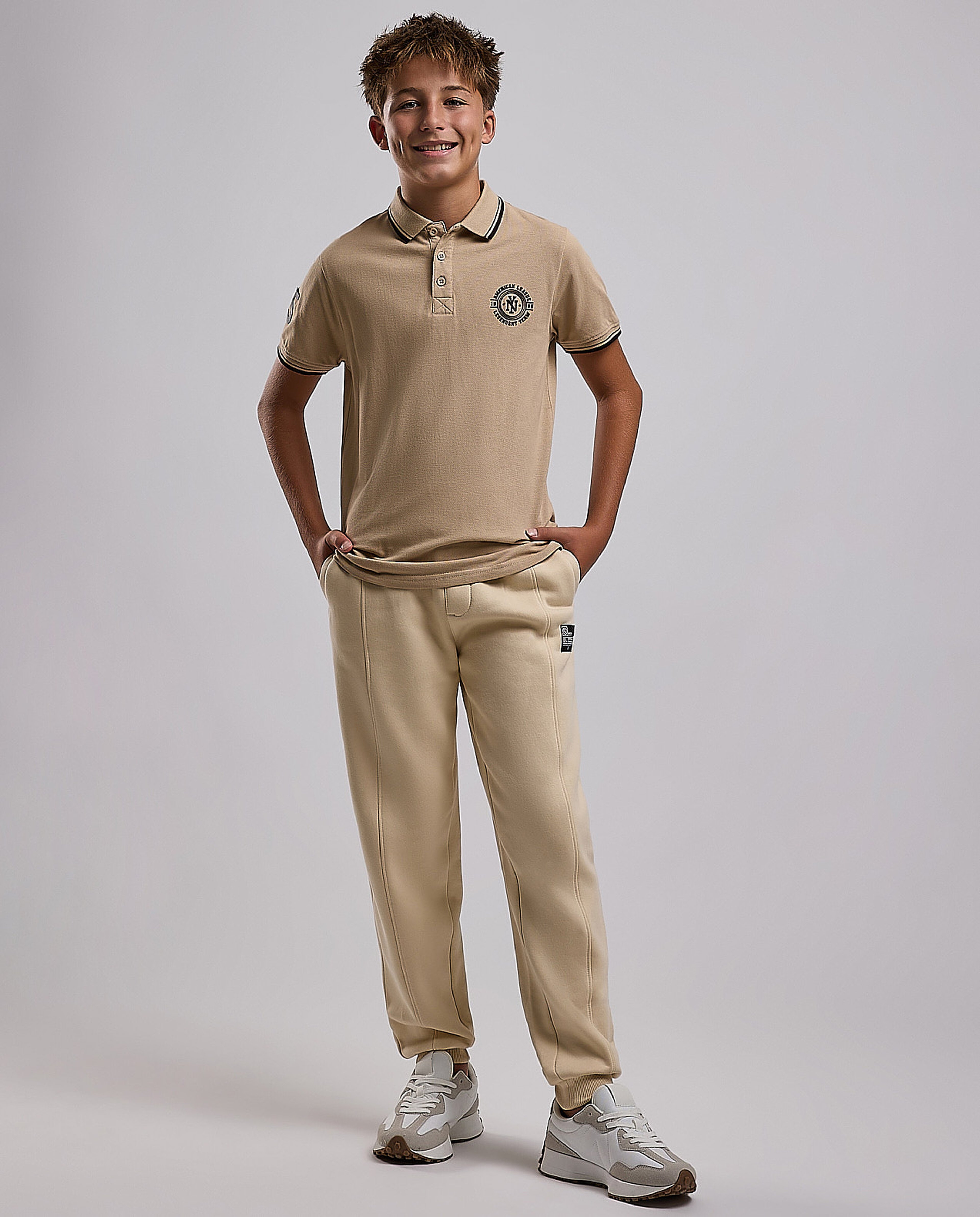 Print Detail Polo T-Shirt with Short Sleeves