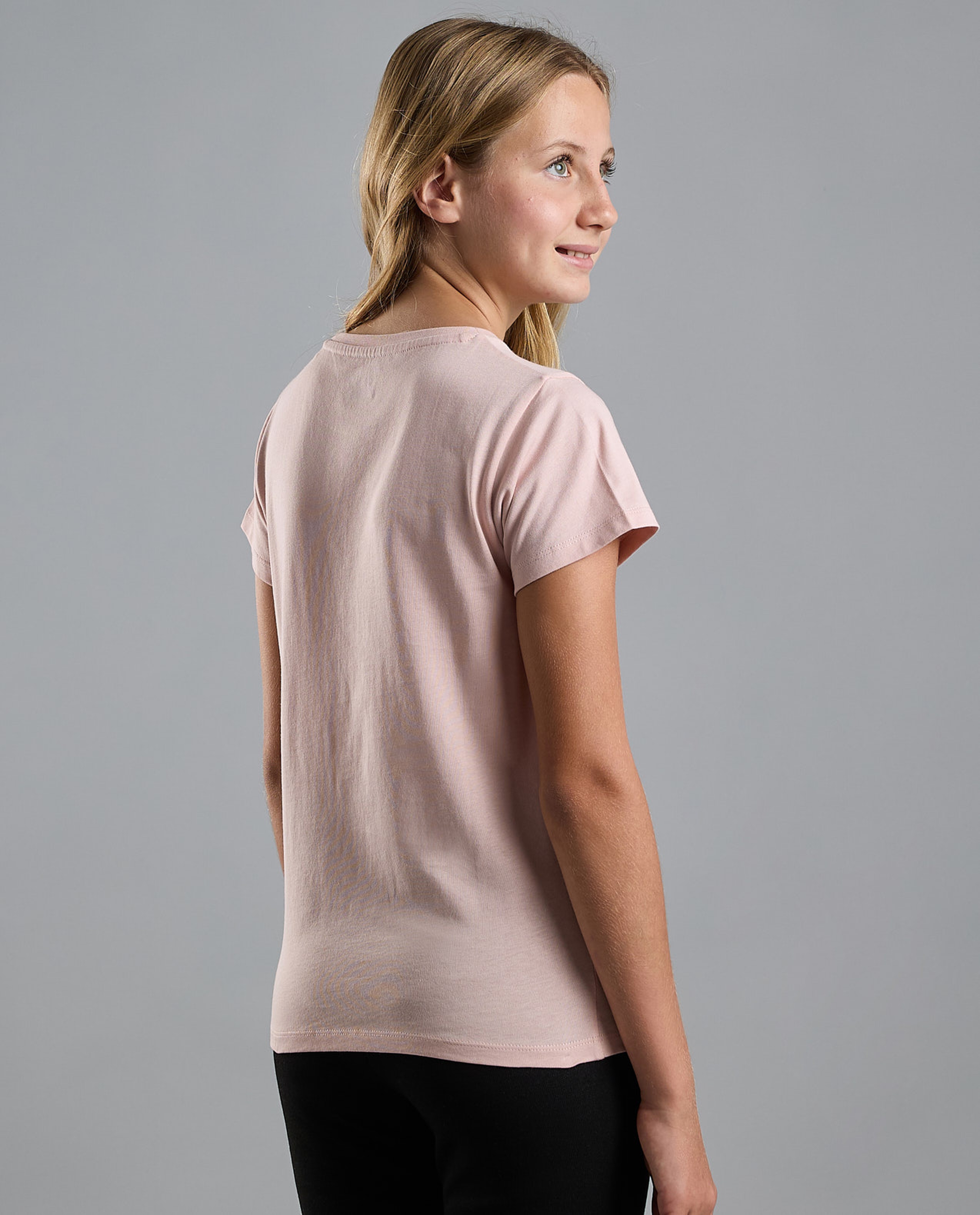 Printed T-Shirt with Crew Neck and Short Sleeves