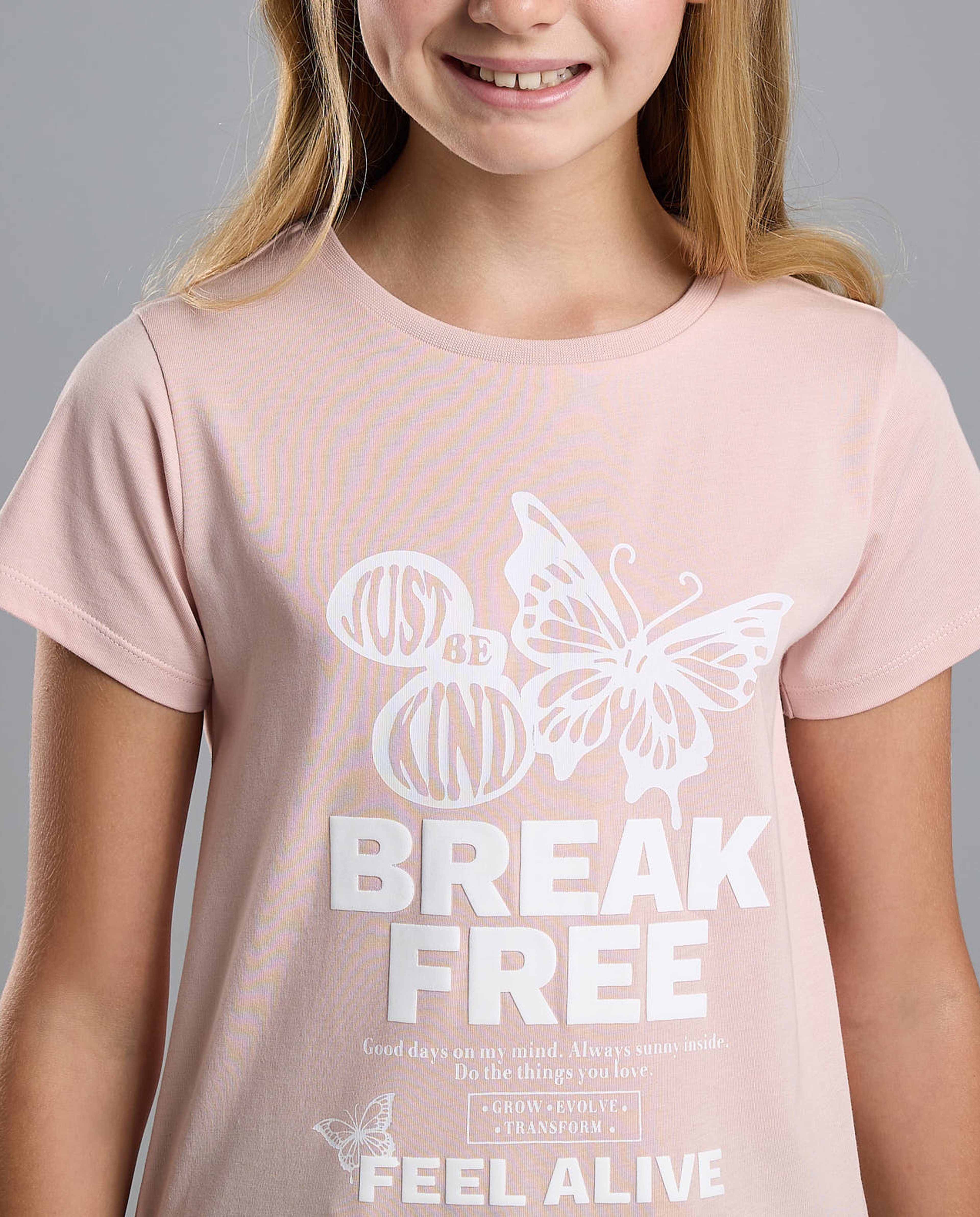 Printed T-Shirt with Crew Neck and Short Sleeves