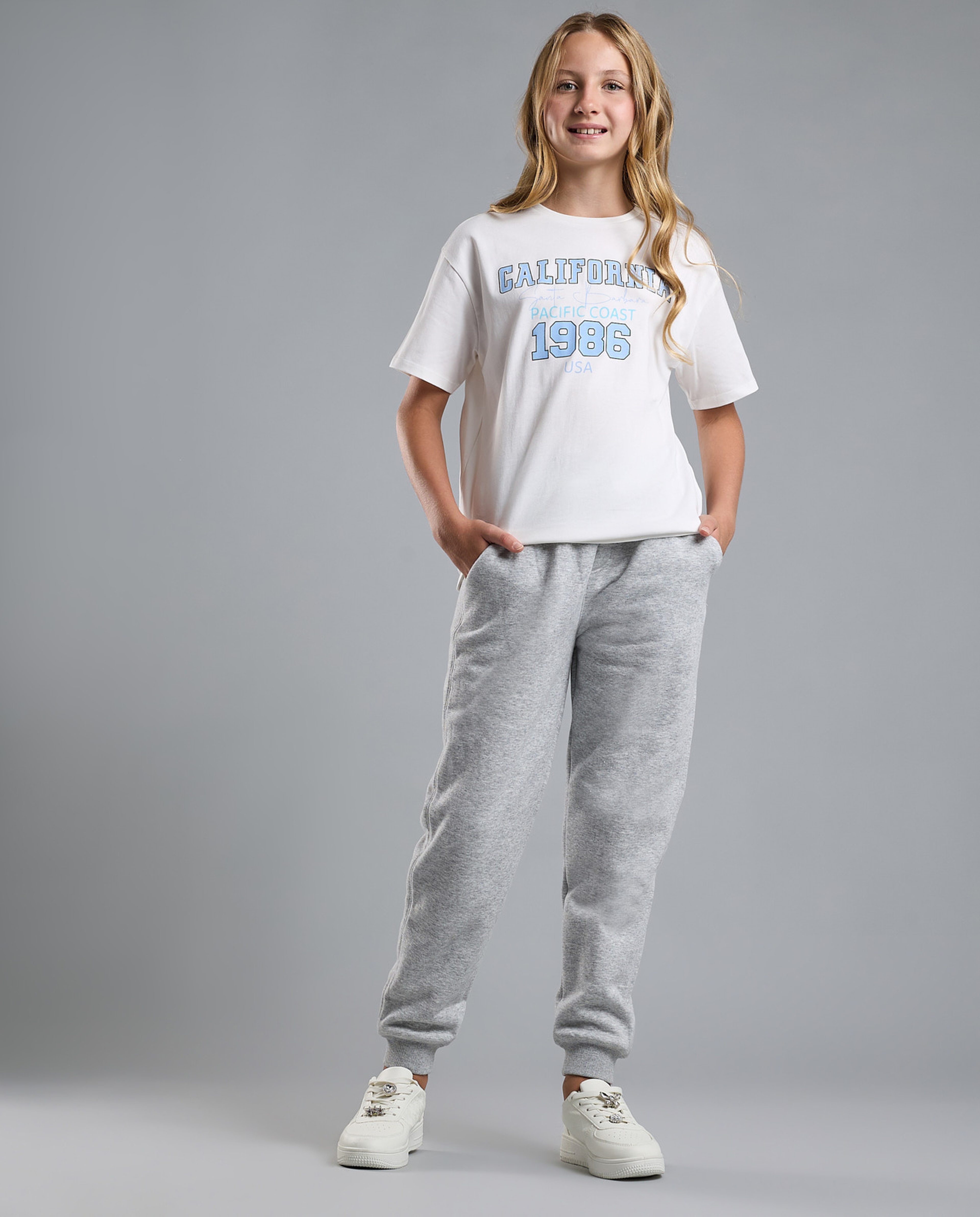 Printed T-Shirt with Crew Neck and Short Sleeves