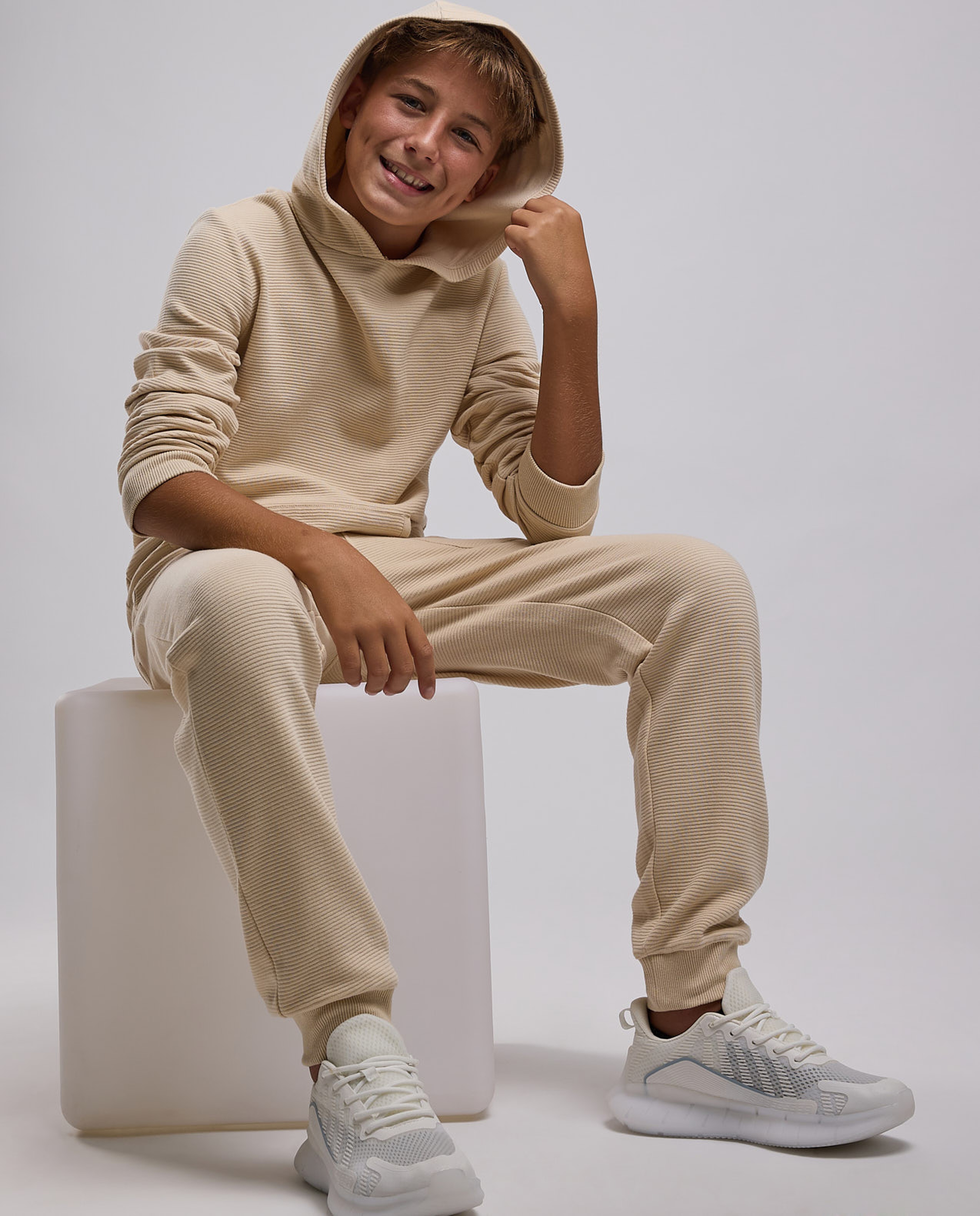 Printed Sweatshirt with Crew Neck and Long Sleeves