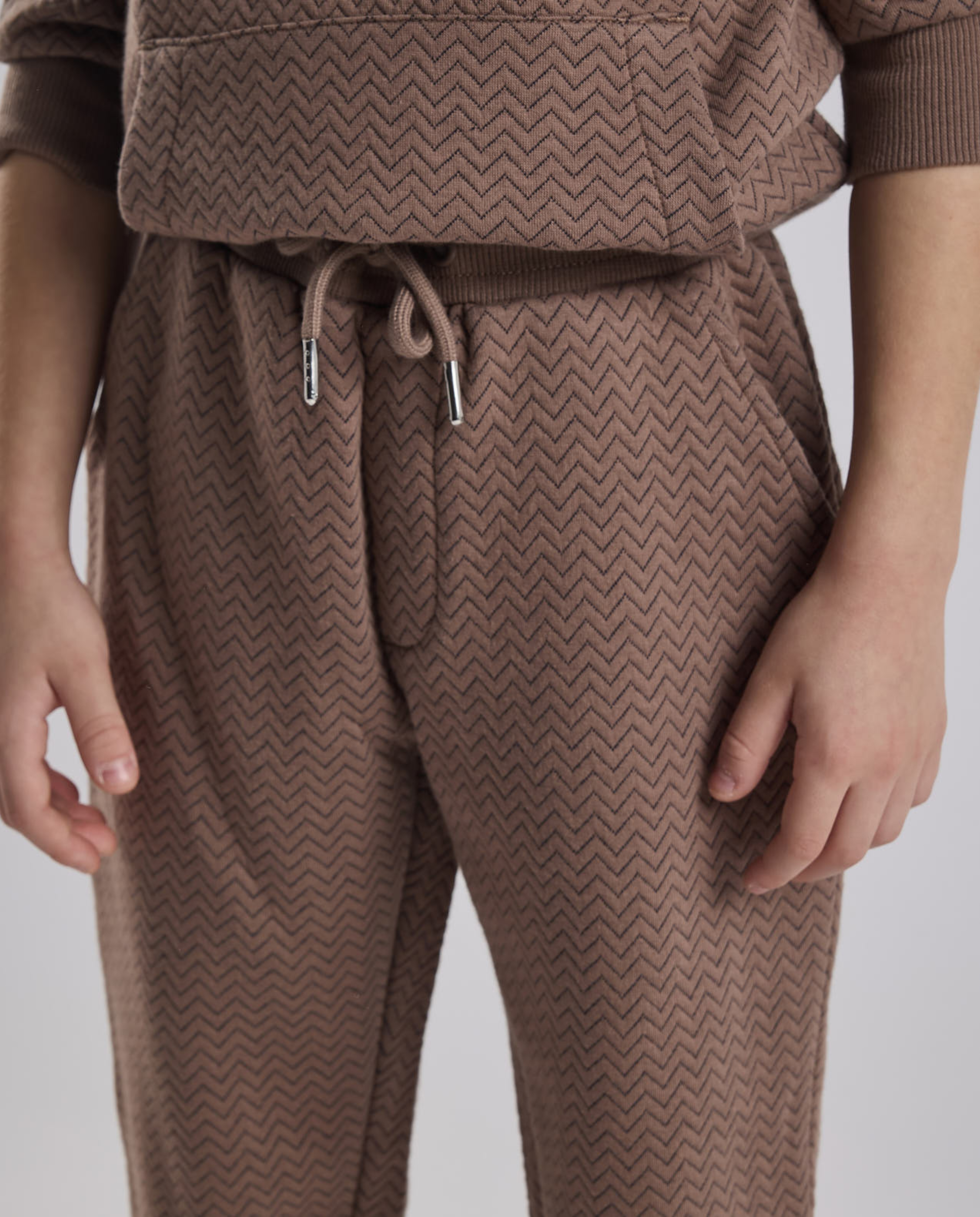 Patterned Hooded Clothing Set