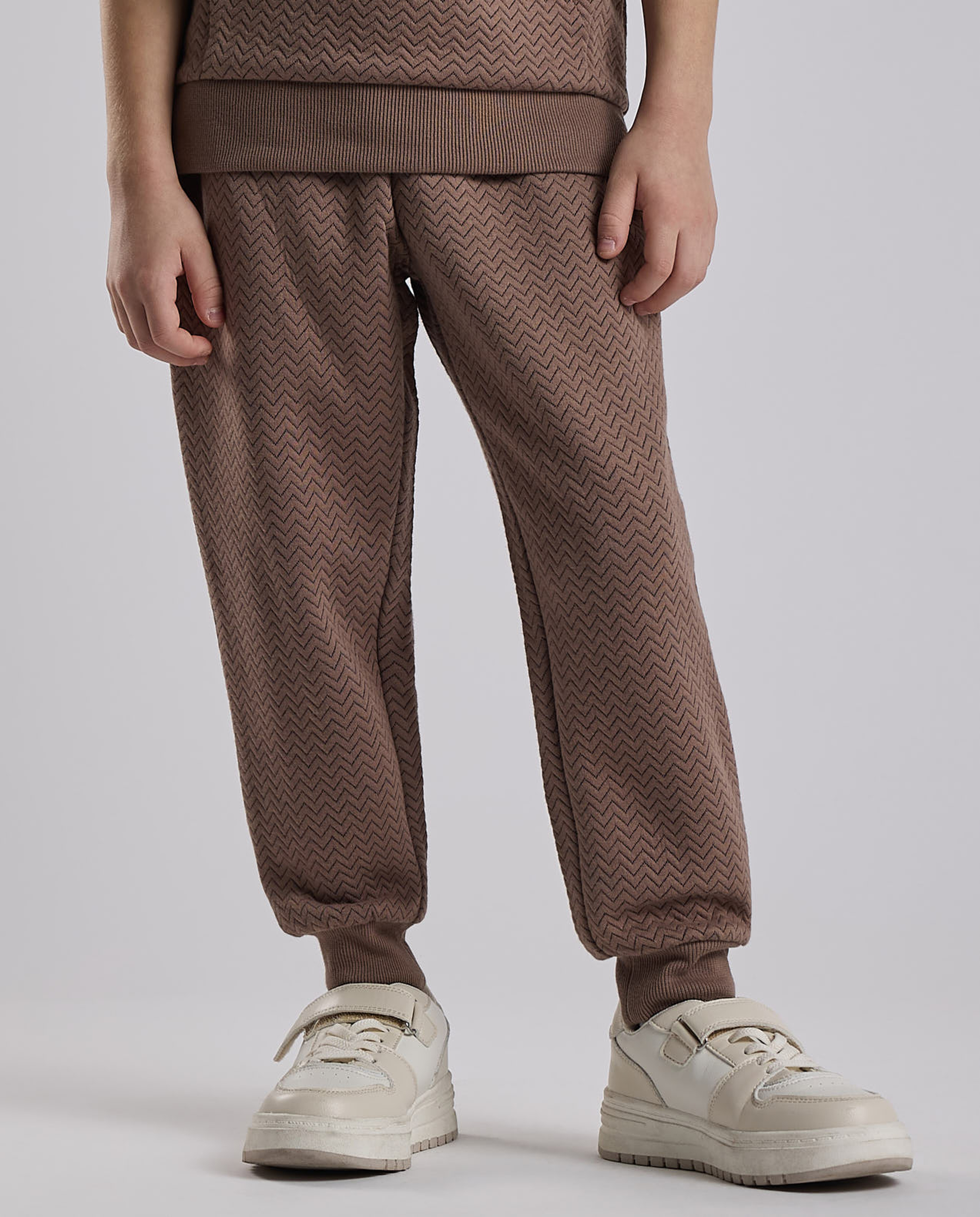 Patterned Hooded Clothing Set