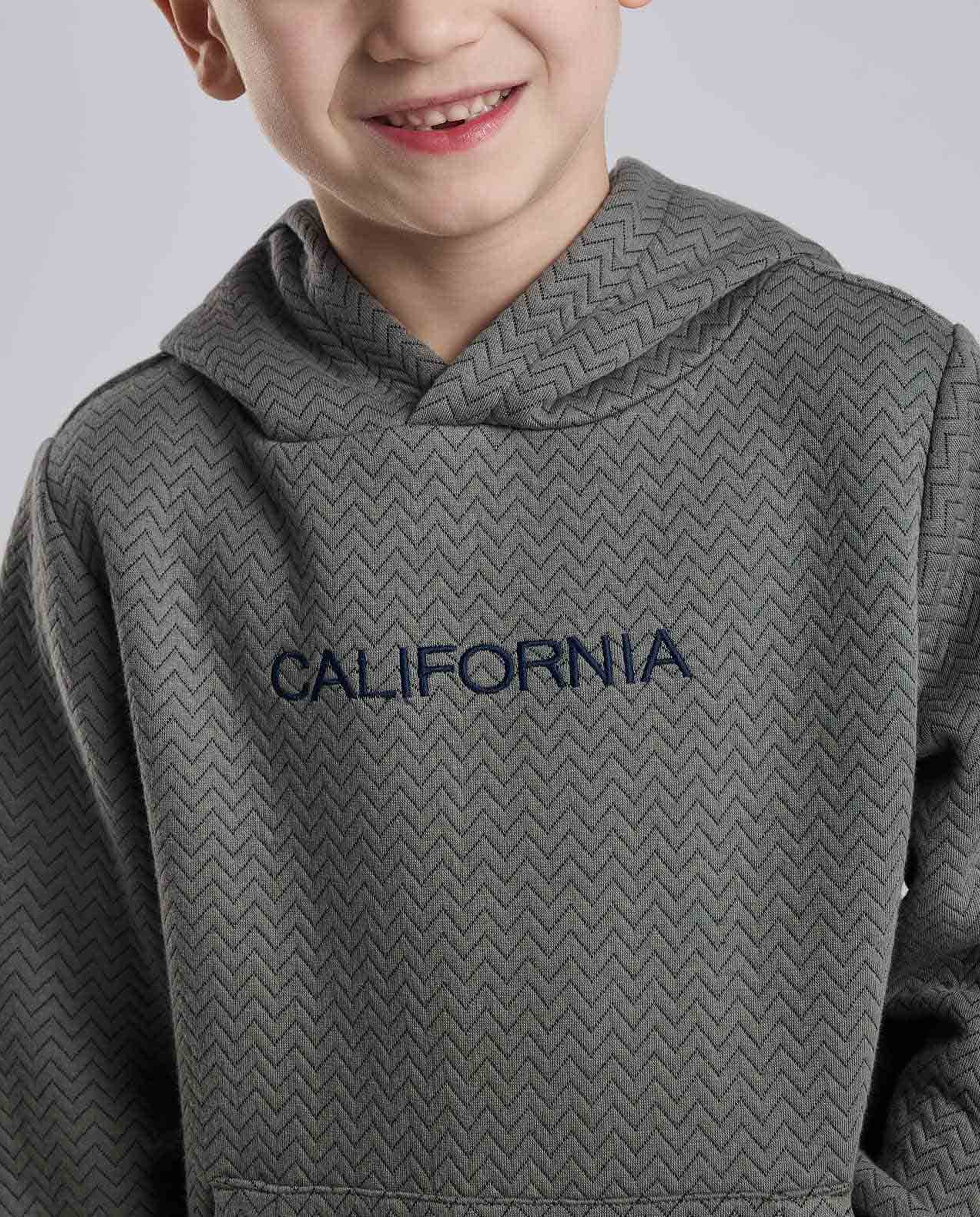 Patterned Hooded Clothing Set