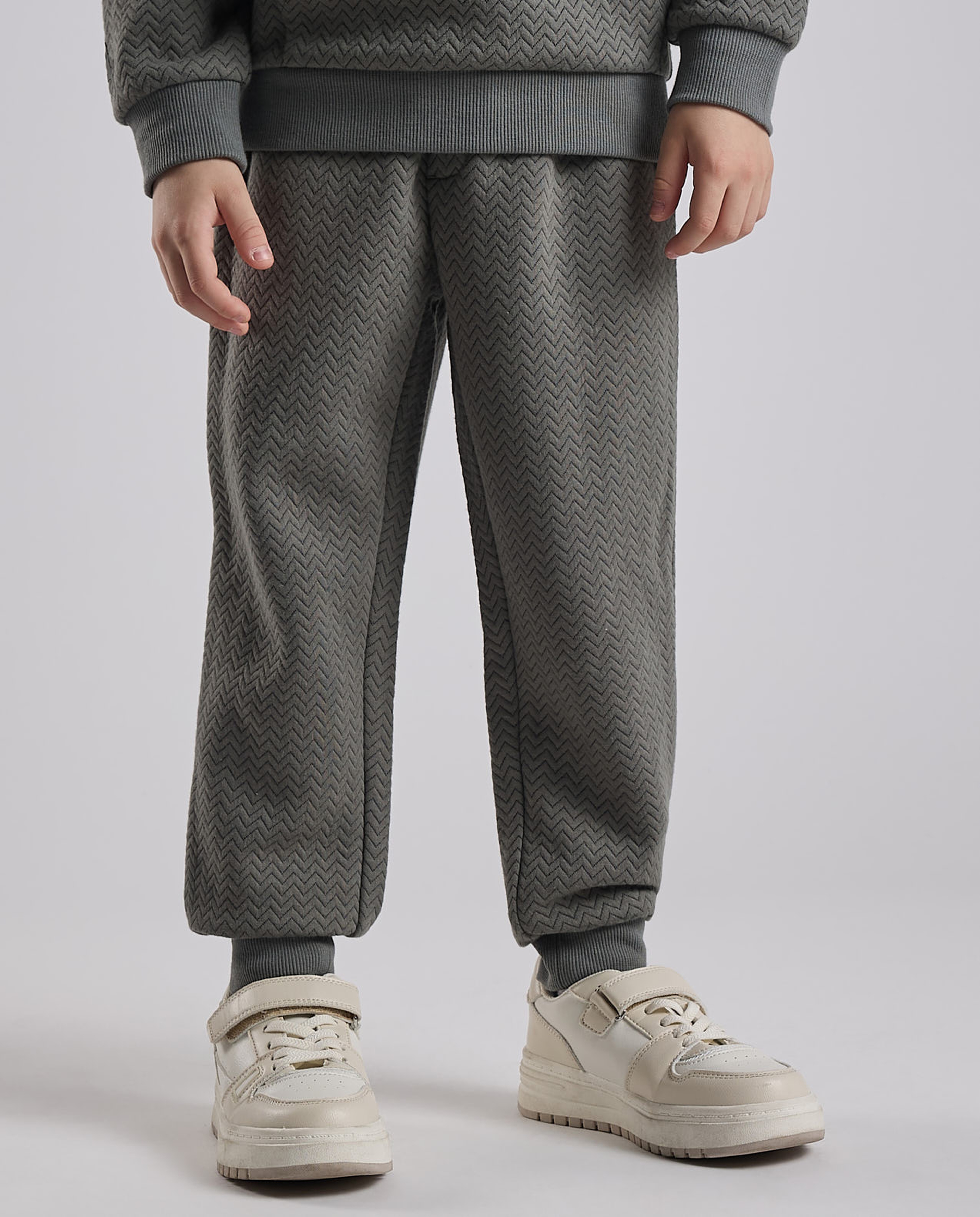 Patterned Hooded Clothing Set