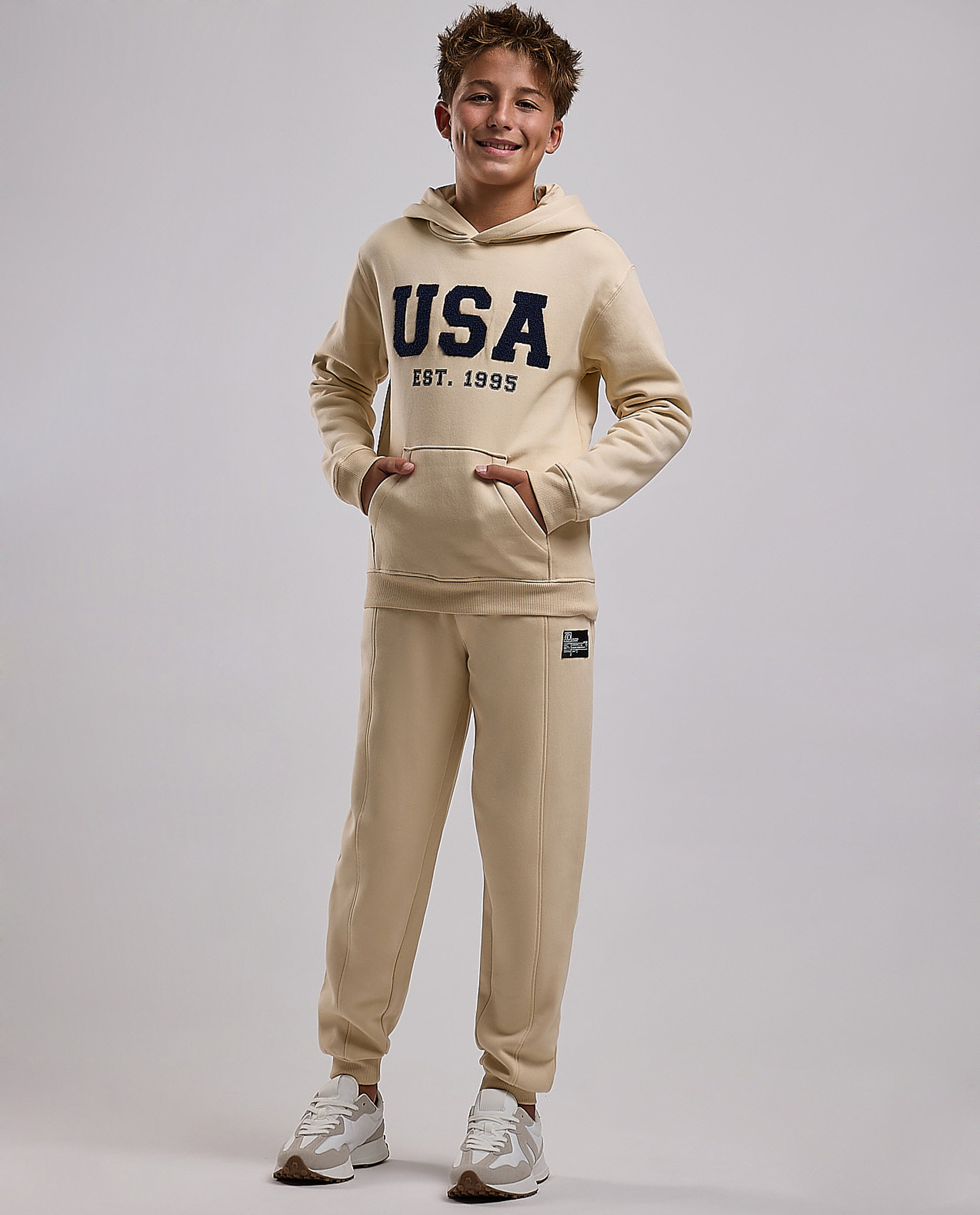 Appliqued Hoodie with Long Sleeves