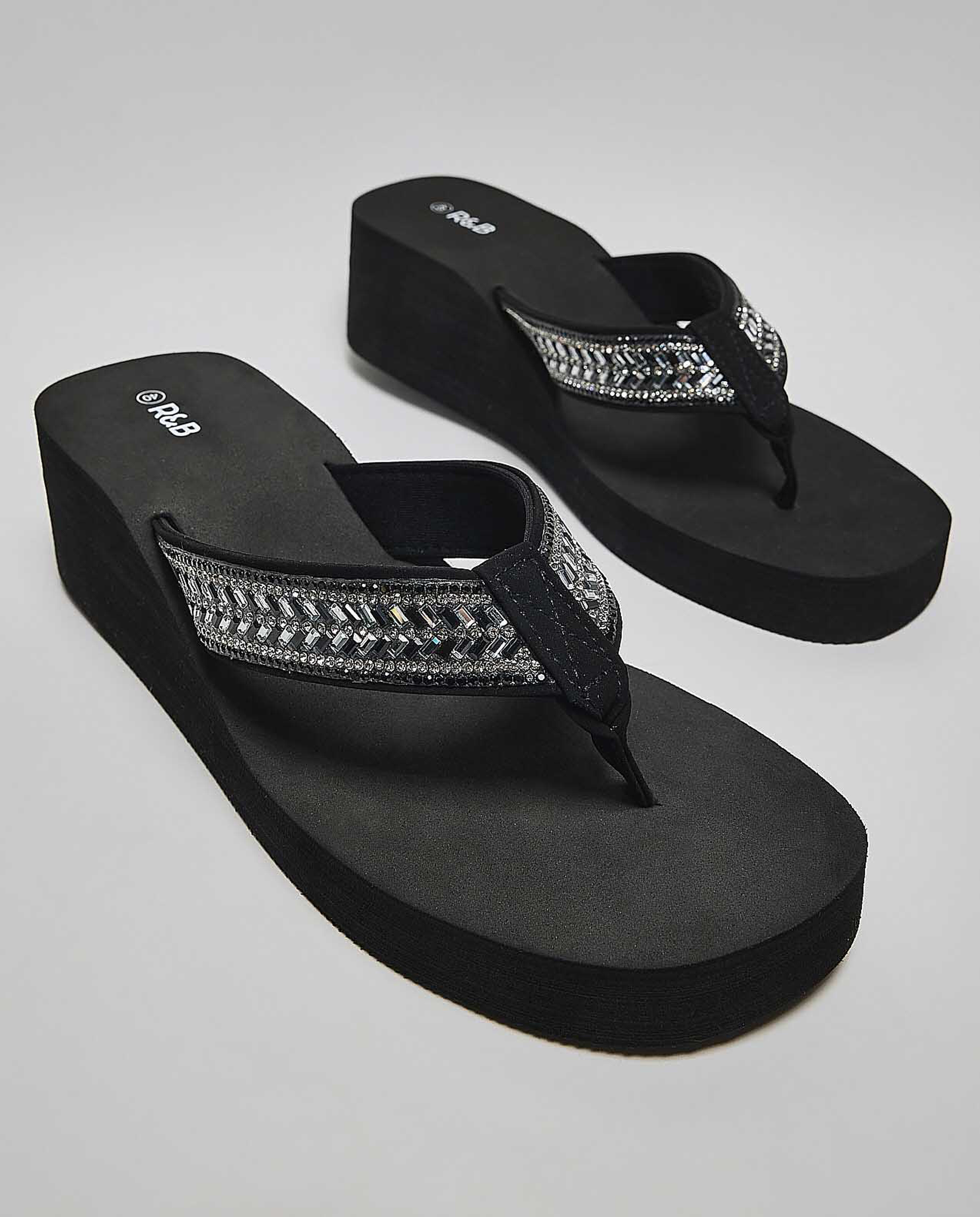 Embellished Platform Sandals