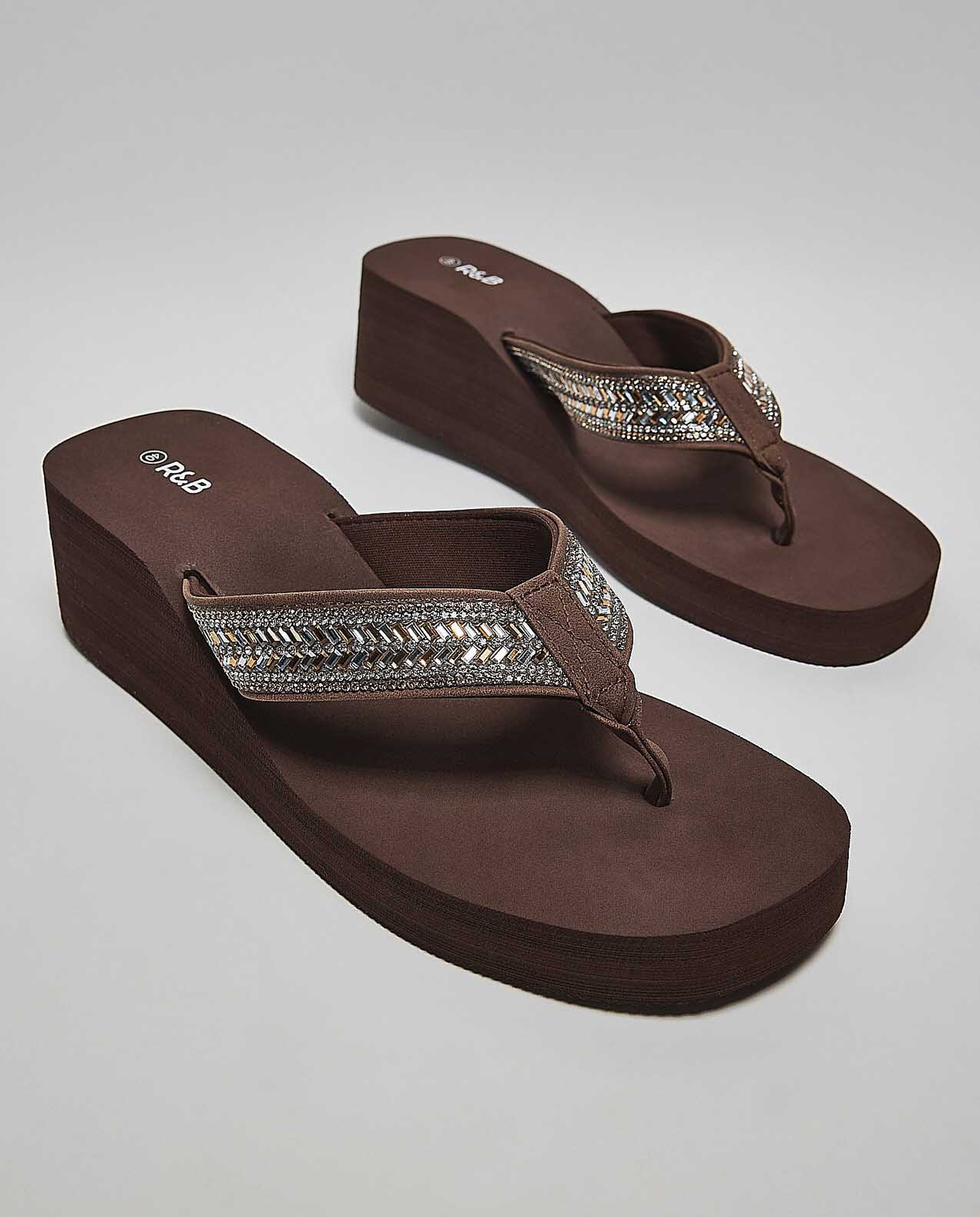 Embellished Platform Sandals