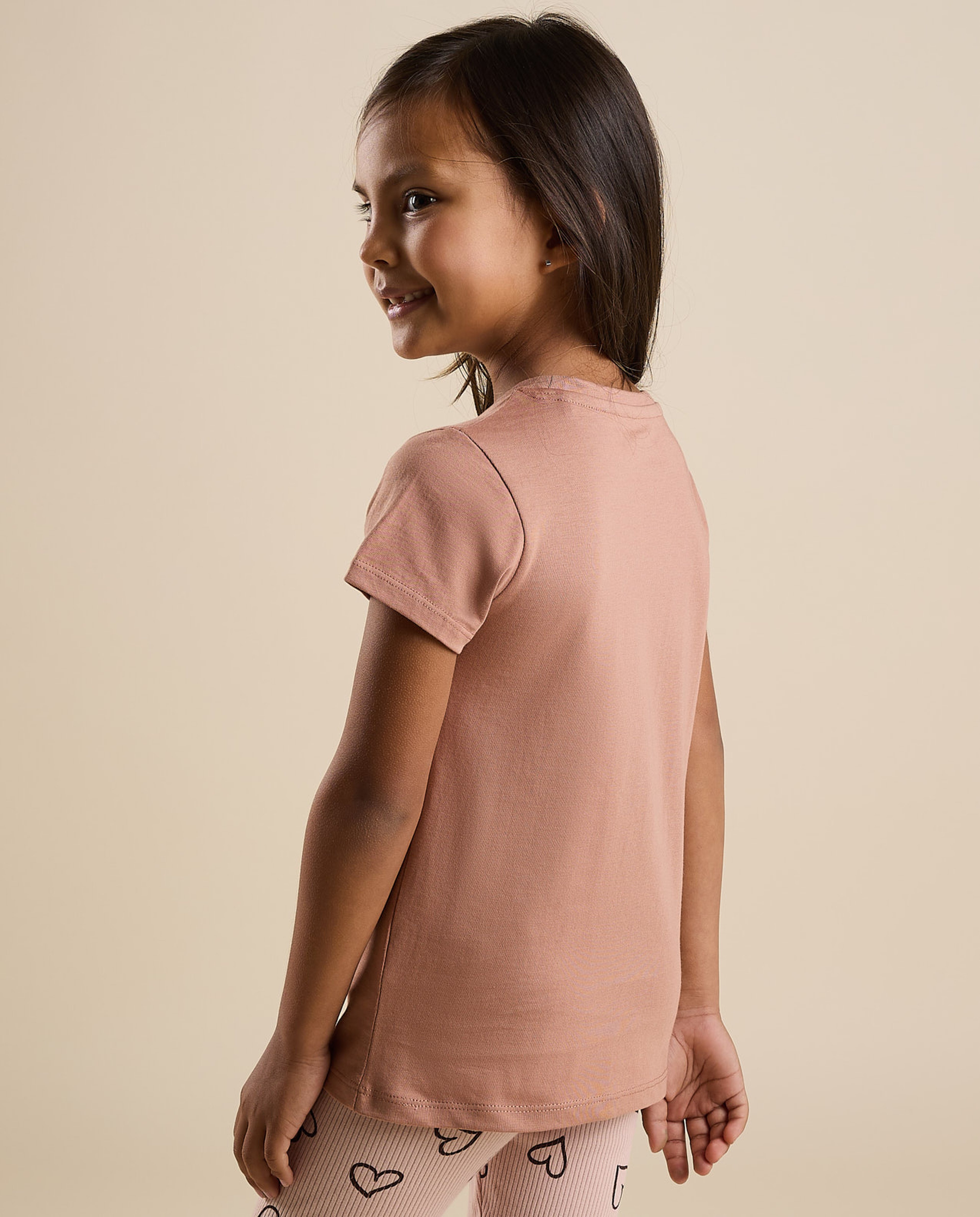 Printed T-Shirt with Crew Neck and Short Sleeves