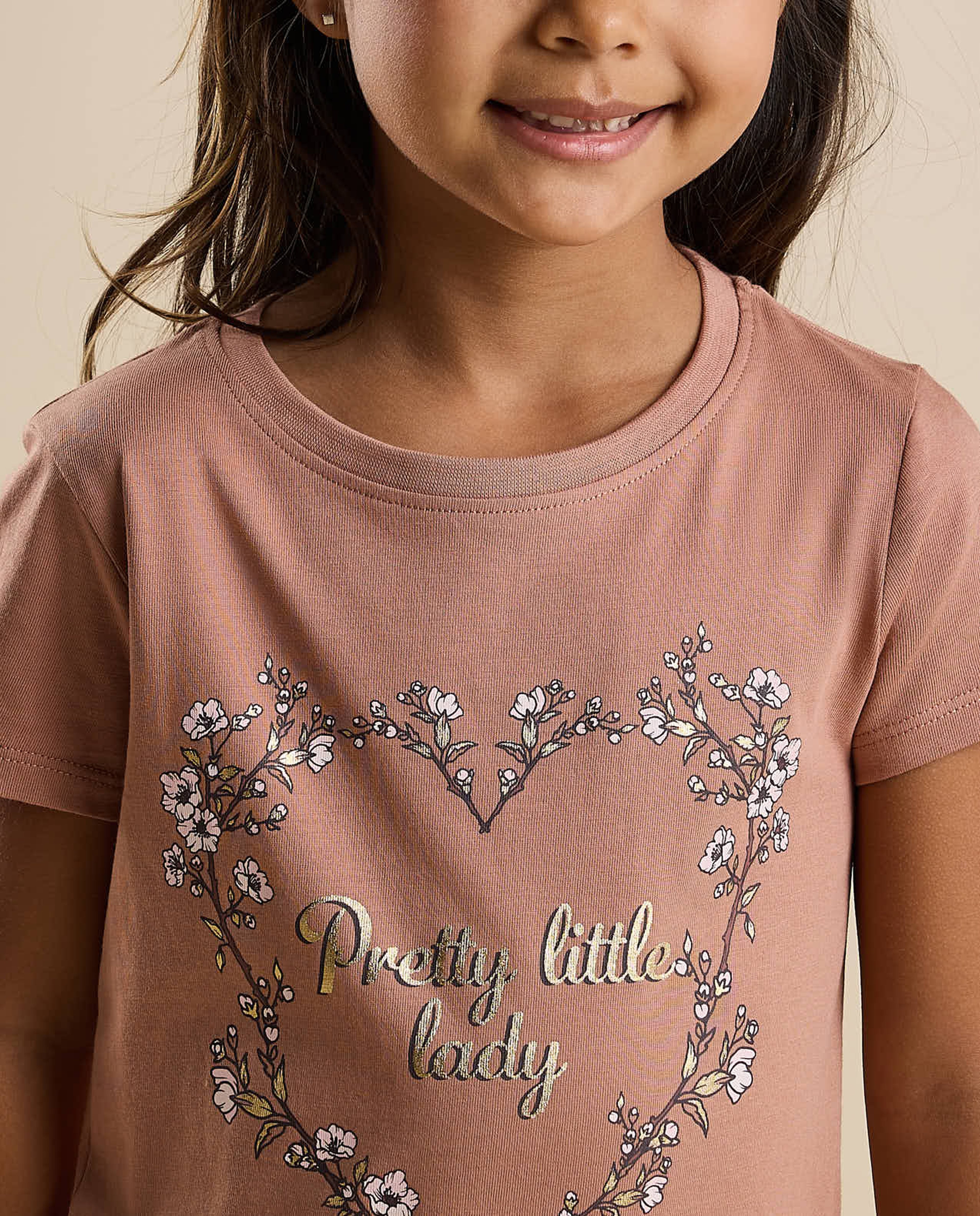 Printed T-Shirt with Crew Neck and Short Sleeves