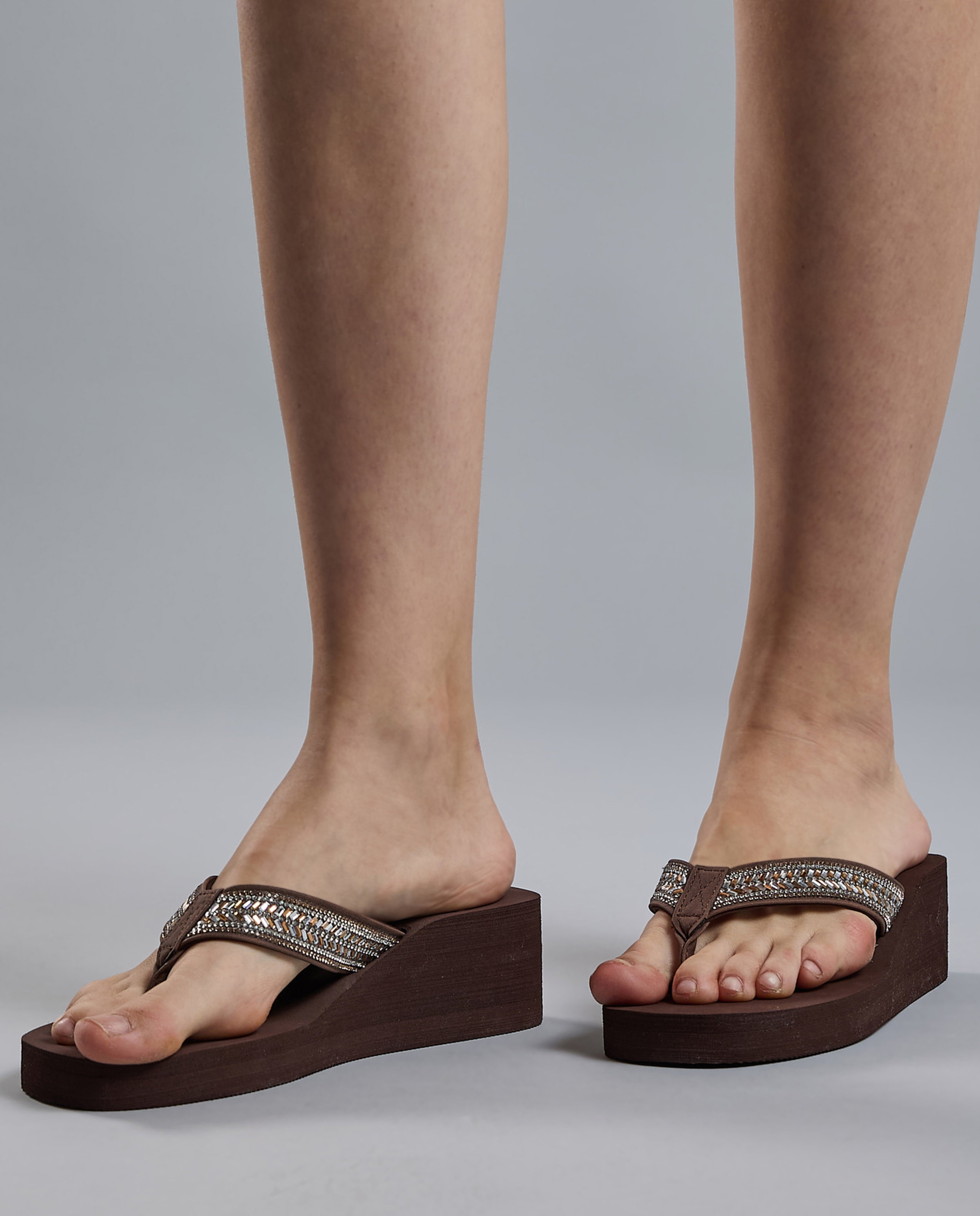 Embellished Platform Sandals