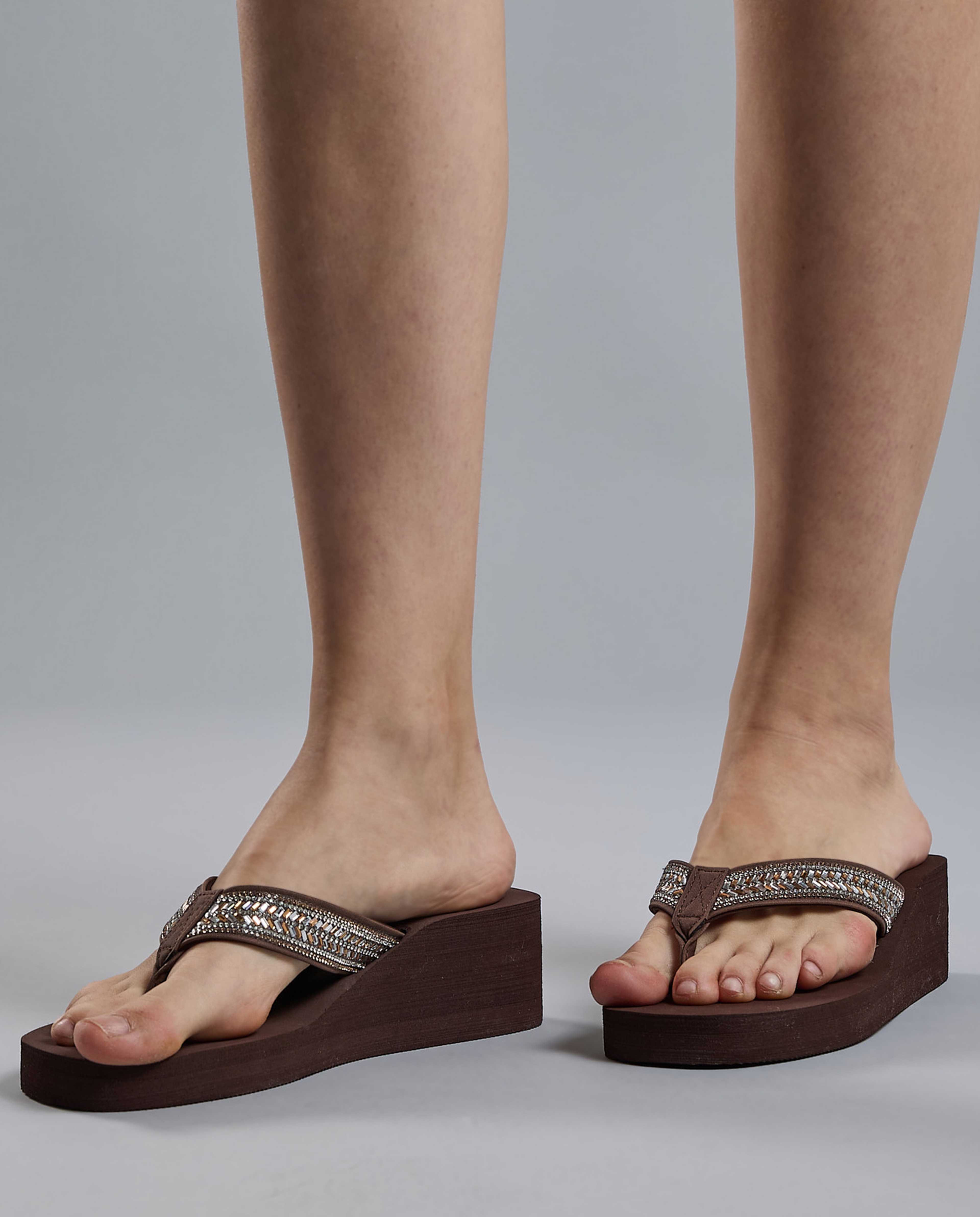 Embellished Platform Sandals