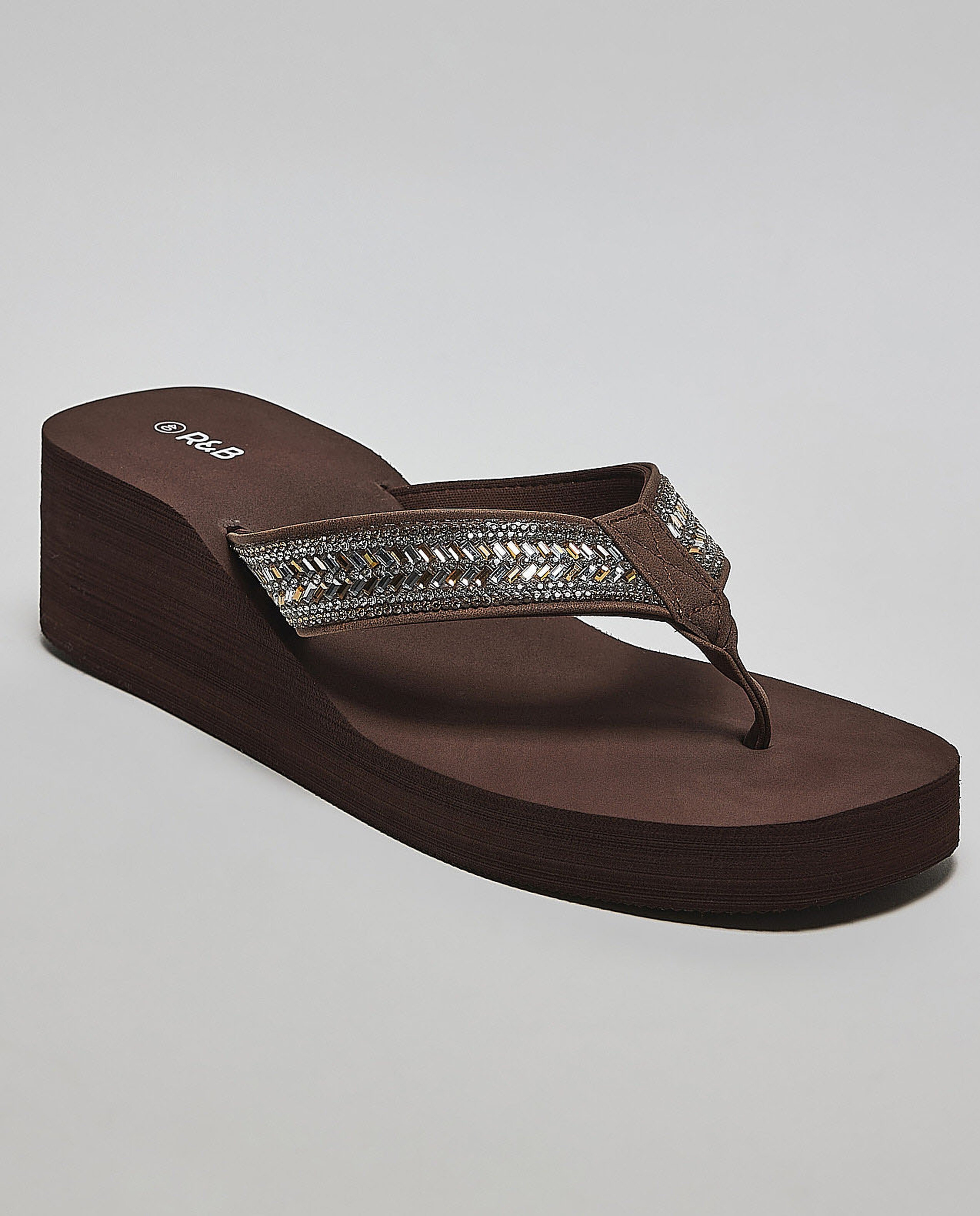 Embellished Platform Sandals